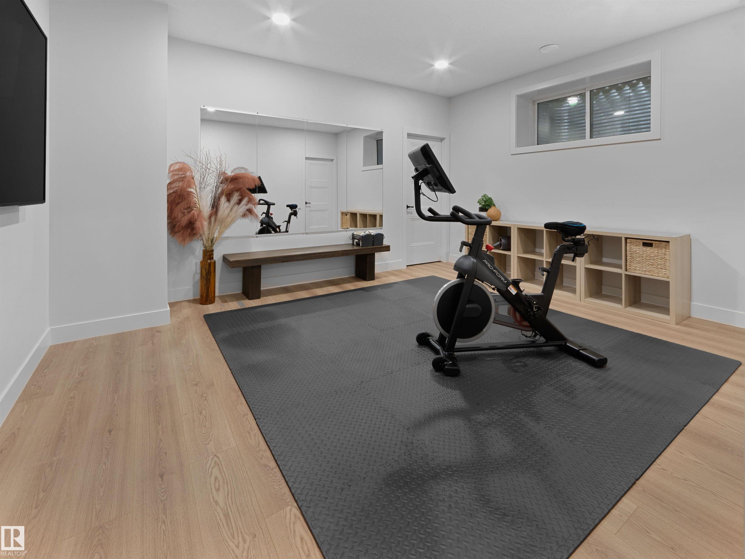 10214 125 Street Nw, Edmonton, AB - Indoor Photo Showing Gym Room