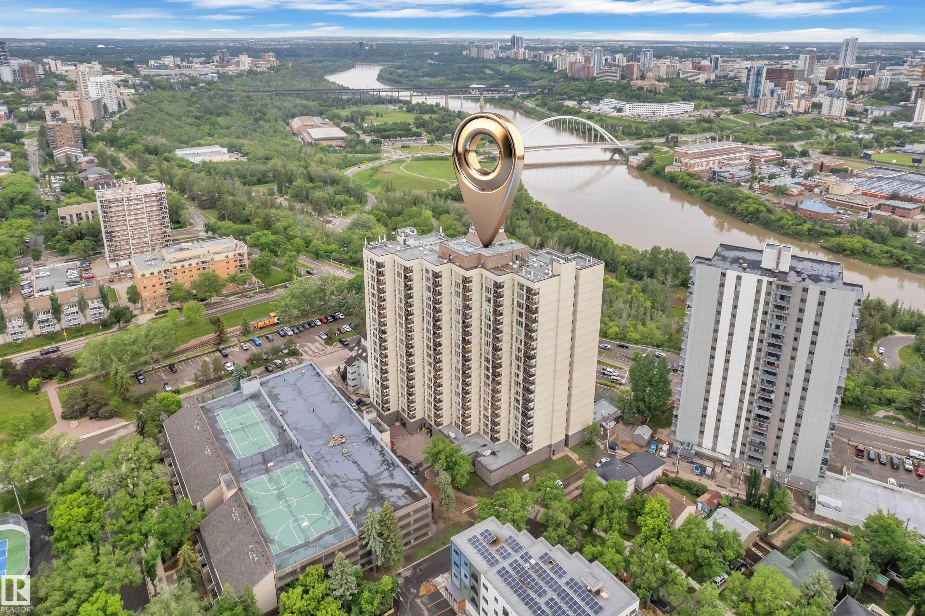 #608 10149 Saskatchewan Dr Nw, Edmonton, AB - Outdoor With View