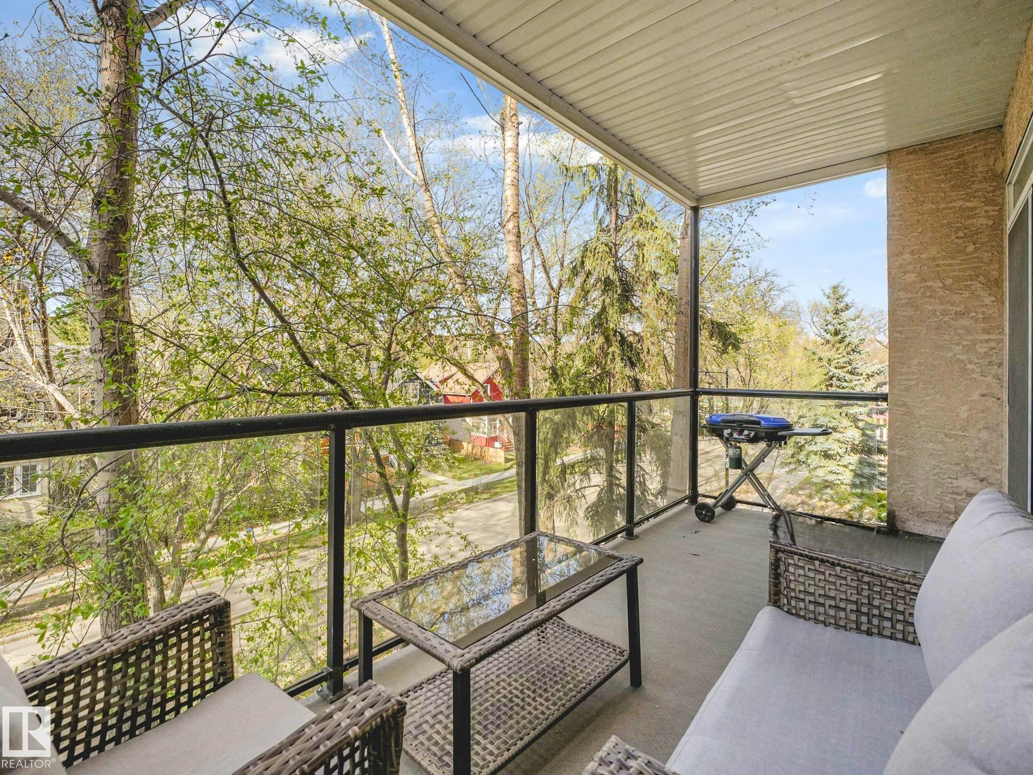 #302 11025 83 Av Nw, Edmonton, AB - Outdoor With Balcony With Exterior