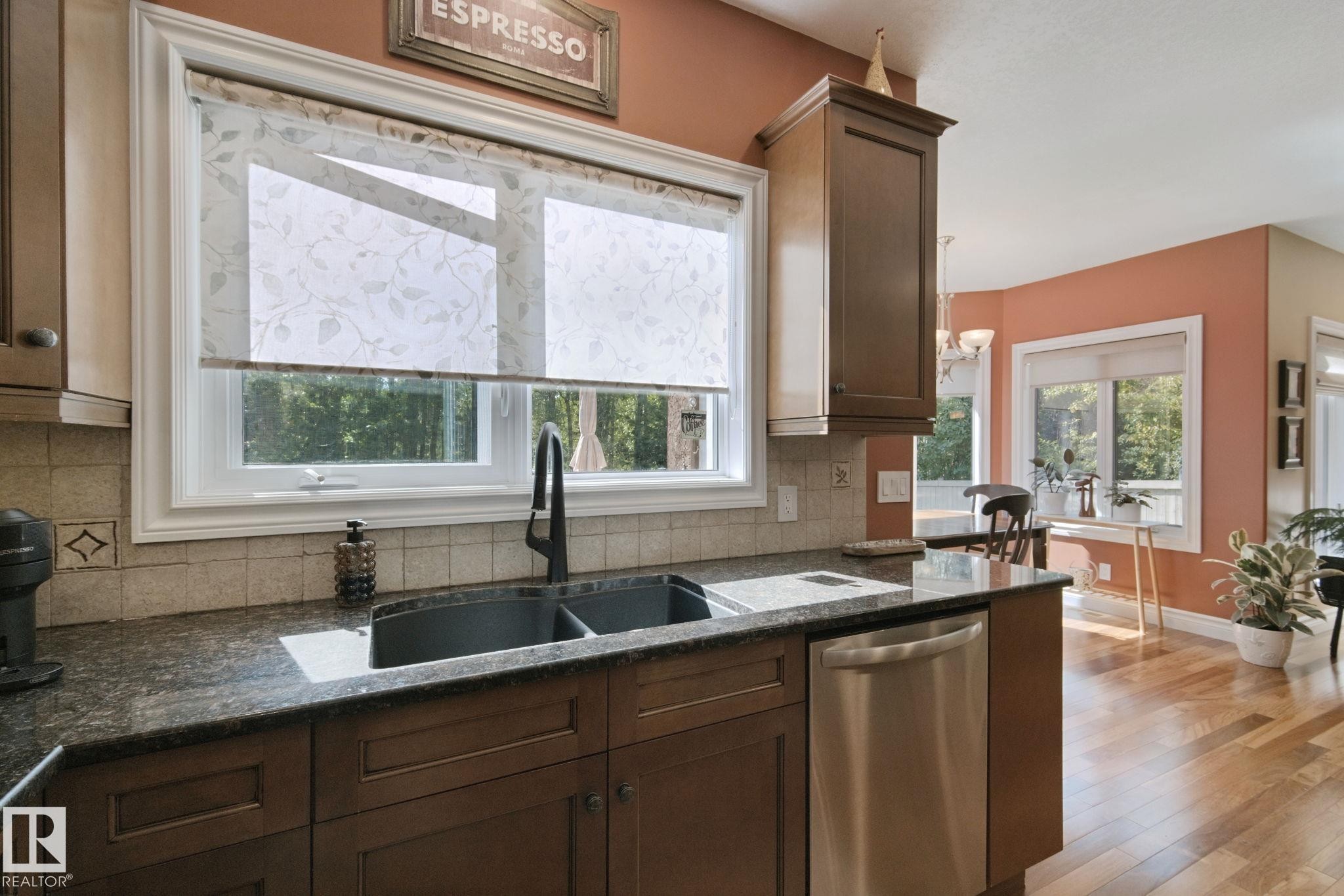 18 Embassy Place, St. Albert, AB - Indoor Photo Showing Kitchen With Double Sink