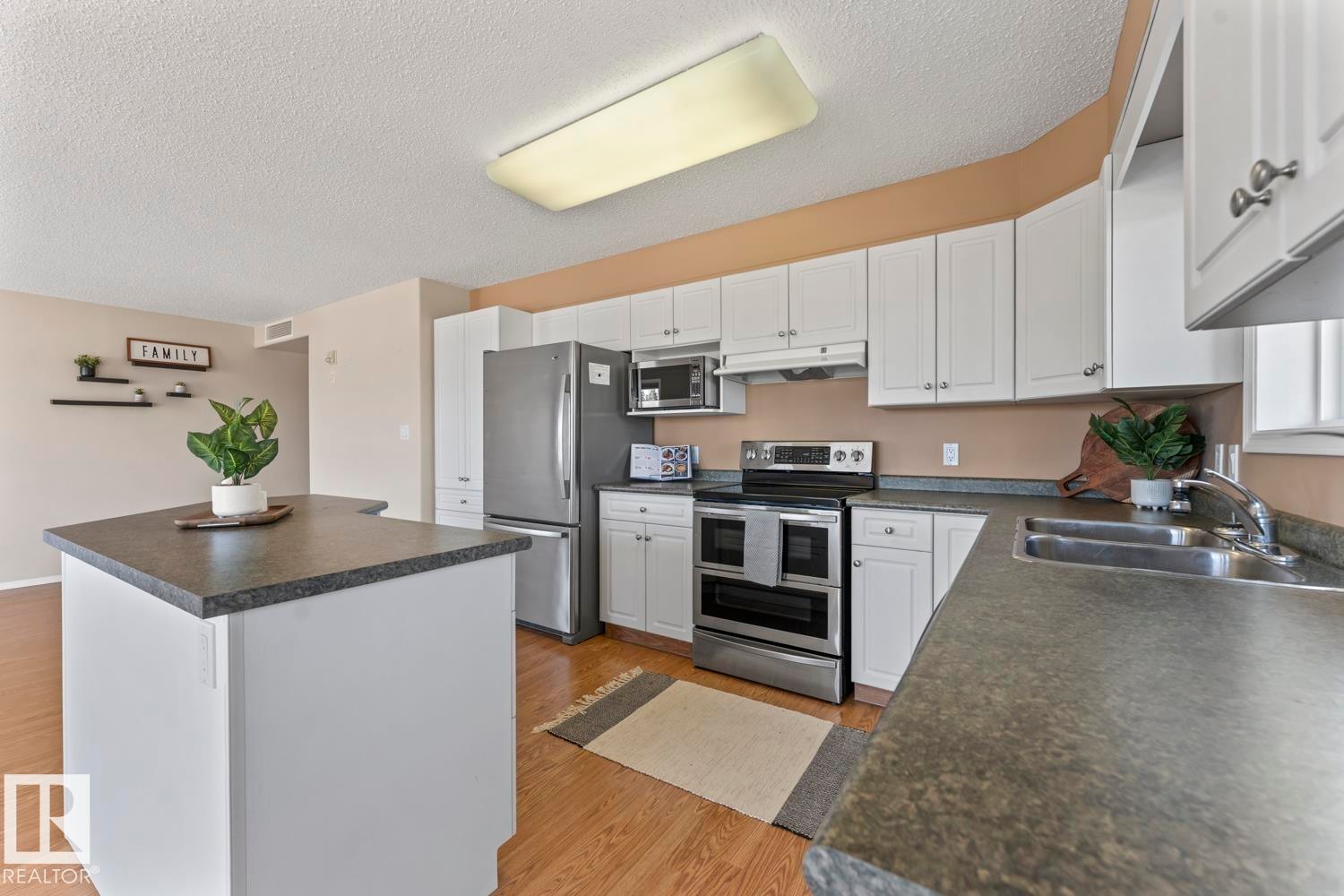 #201 1705 7 Av, Cold Lake, AB - Indoor Photo Showing Kitchen With Stainless Steel Kitchen With Double Sink