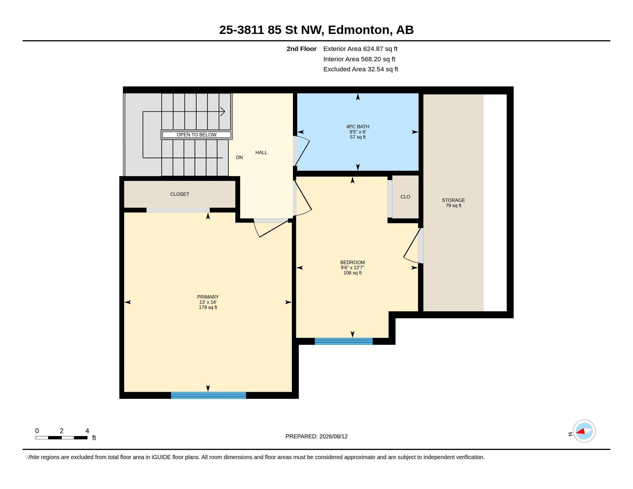 Upstairs Floor plan - #25 3811 85 St Nw, Edmonton, AB - Other