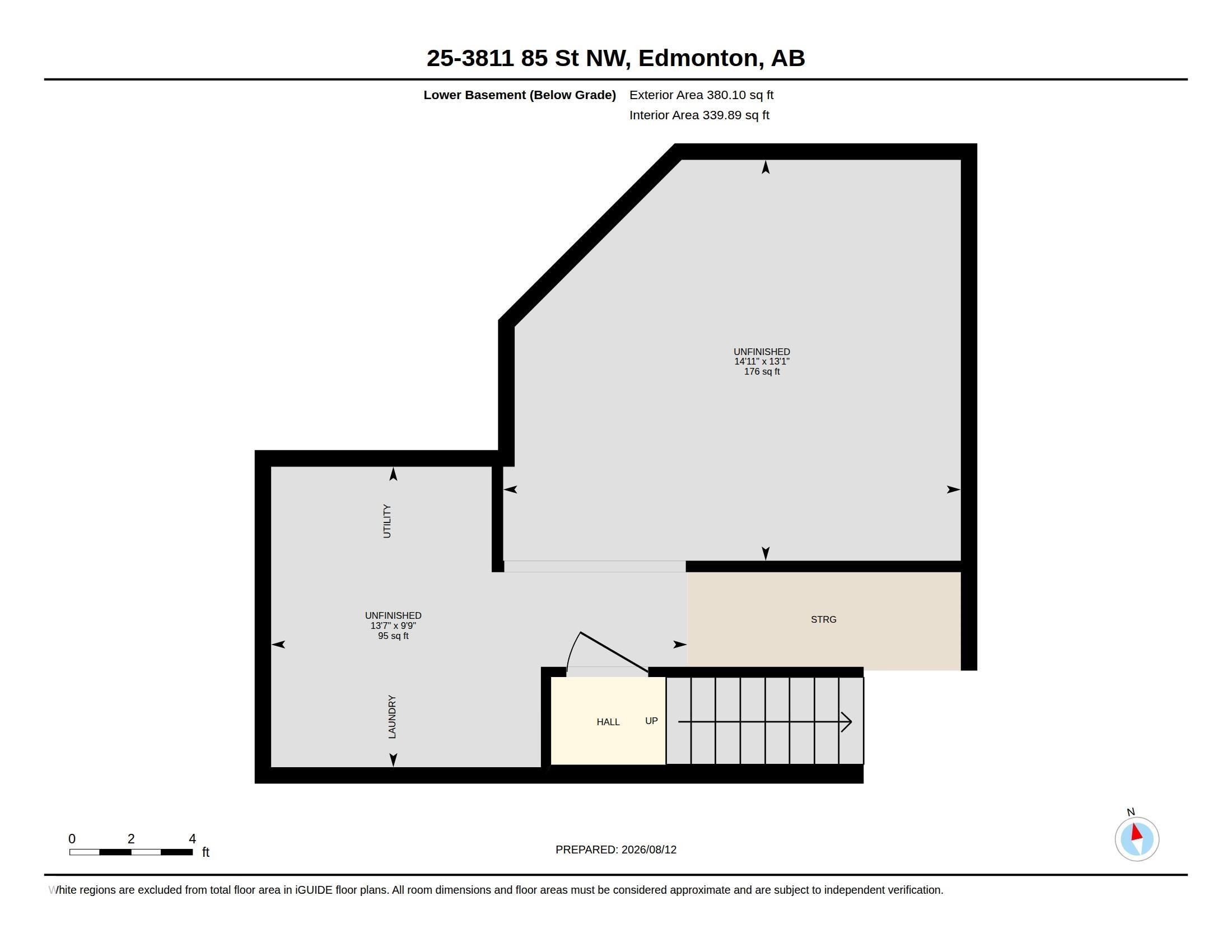 Basement Floor plan - #25 3811 85 St Nw, Edmonton, AB - Other