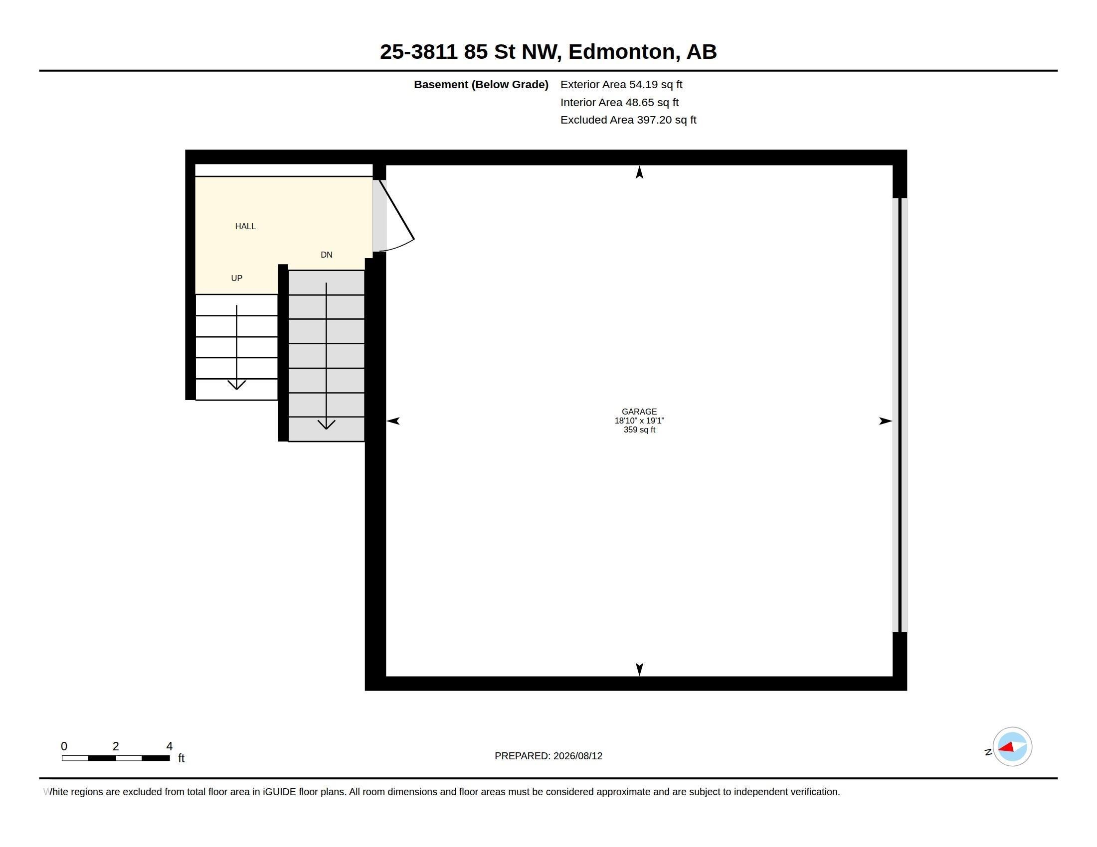 Garage Floor plan - #25 3811 85 St Nw, Edmonton, AB - Other