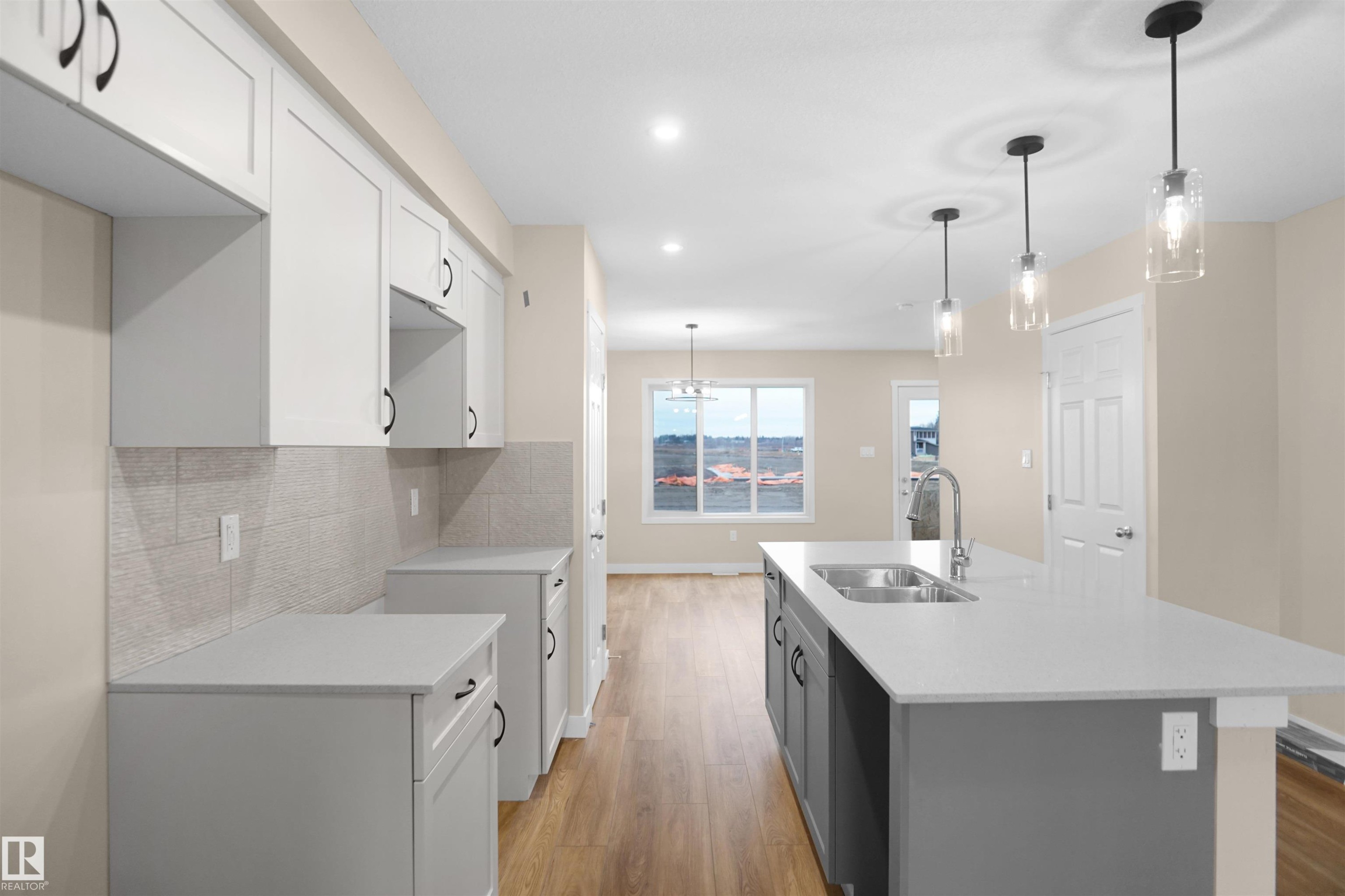 508 176 Avenue Ne, Edmonton, AB - Indoor Photo Showing Kitchen With Double Sink With Upgraded Kitchen