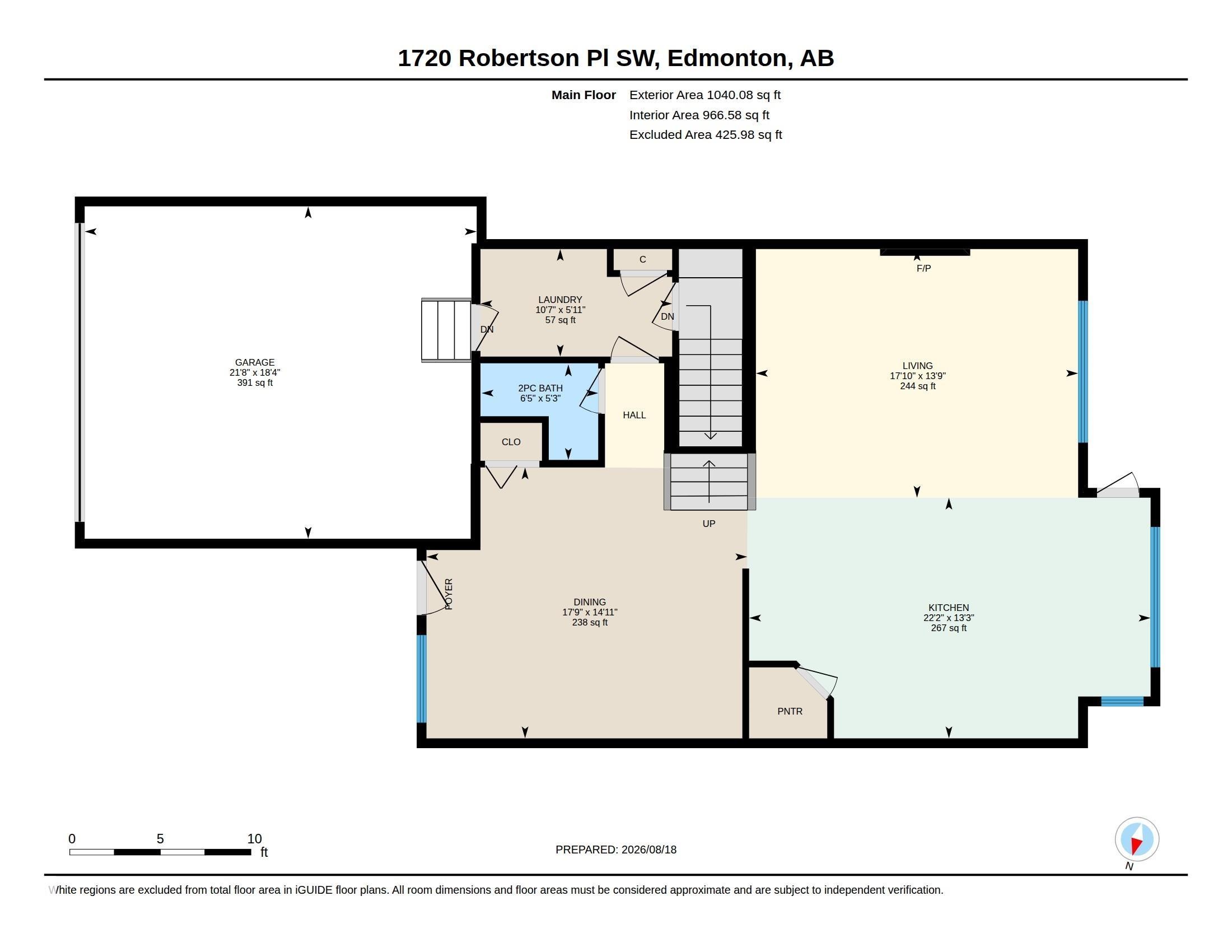 Floor plan - 1720 Robertson Place Sw, Edmonton, AB - Other
