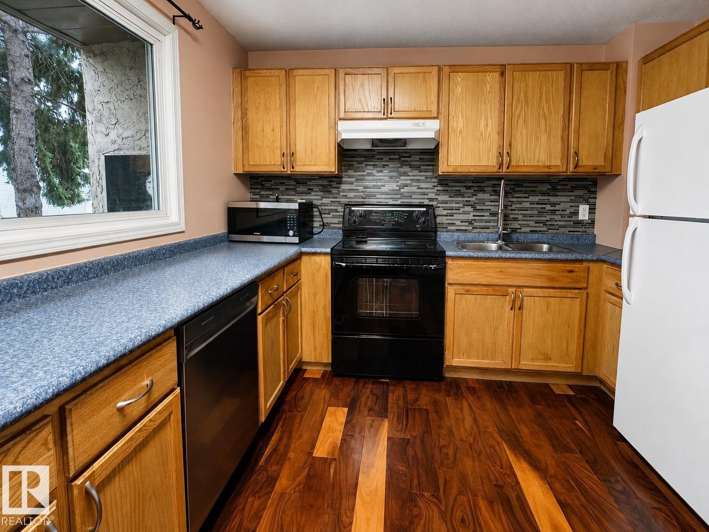 1704 37 Street Nw, Edmonton, AB - Indoor Photo Showing Kitchen With Double Sink