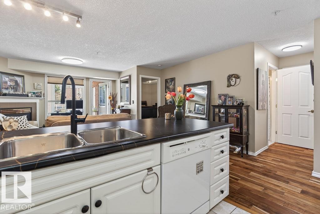 #112 6703 172 St Nw, Edmonton, AB - Indoor Photo Showing Kitchen With Double Sink