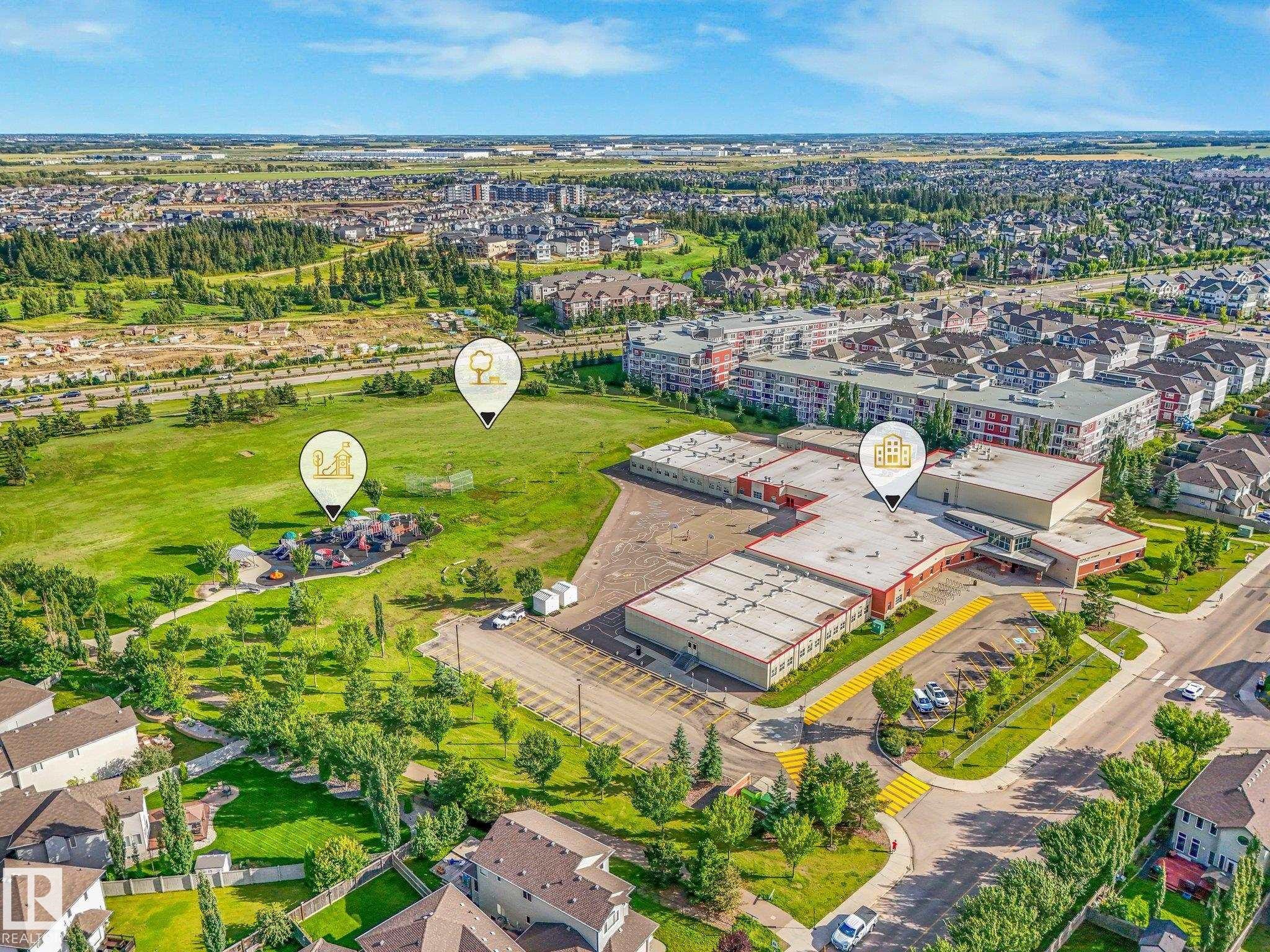 Elementary School, playground, park - 1142 Barnes Way Sw, Edmonton, AB - Outdoor With View