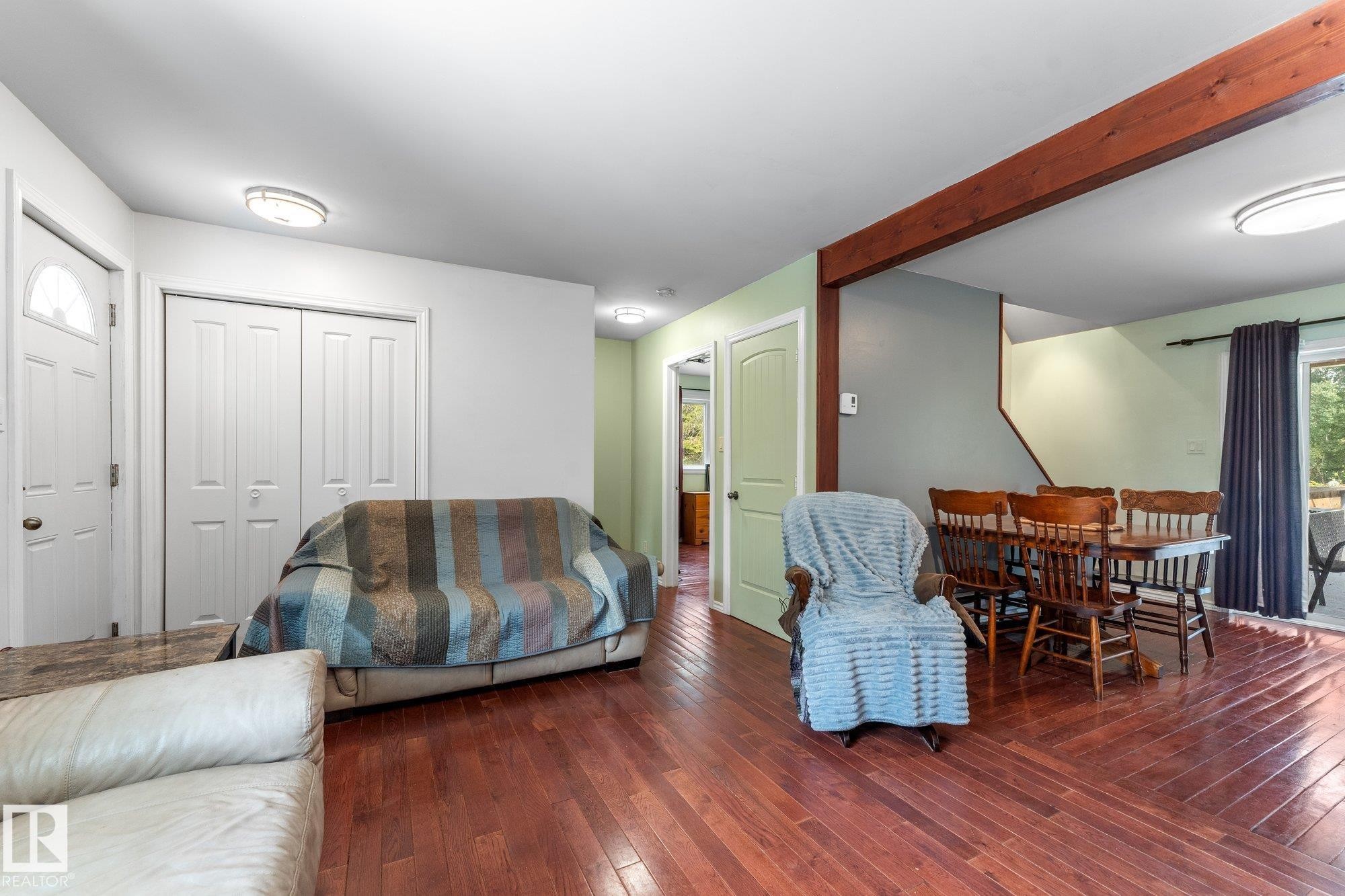 hosts a front closet off the front entry door from the south facing upper deck on main floor - 2, 59031 Range Rd 232, Rural Thorhild County, AB - Indoor