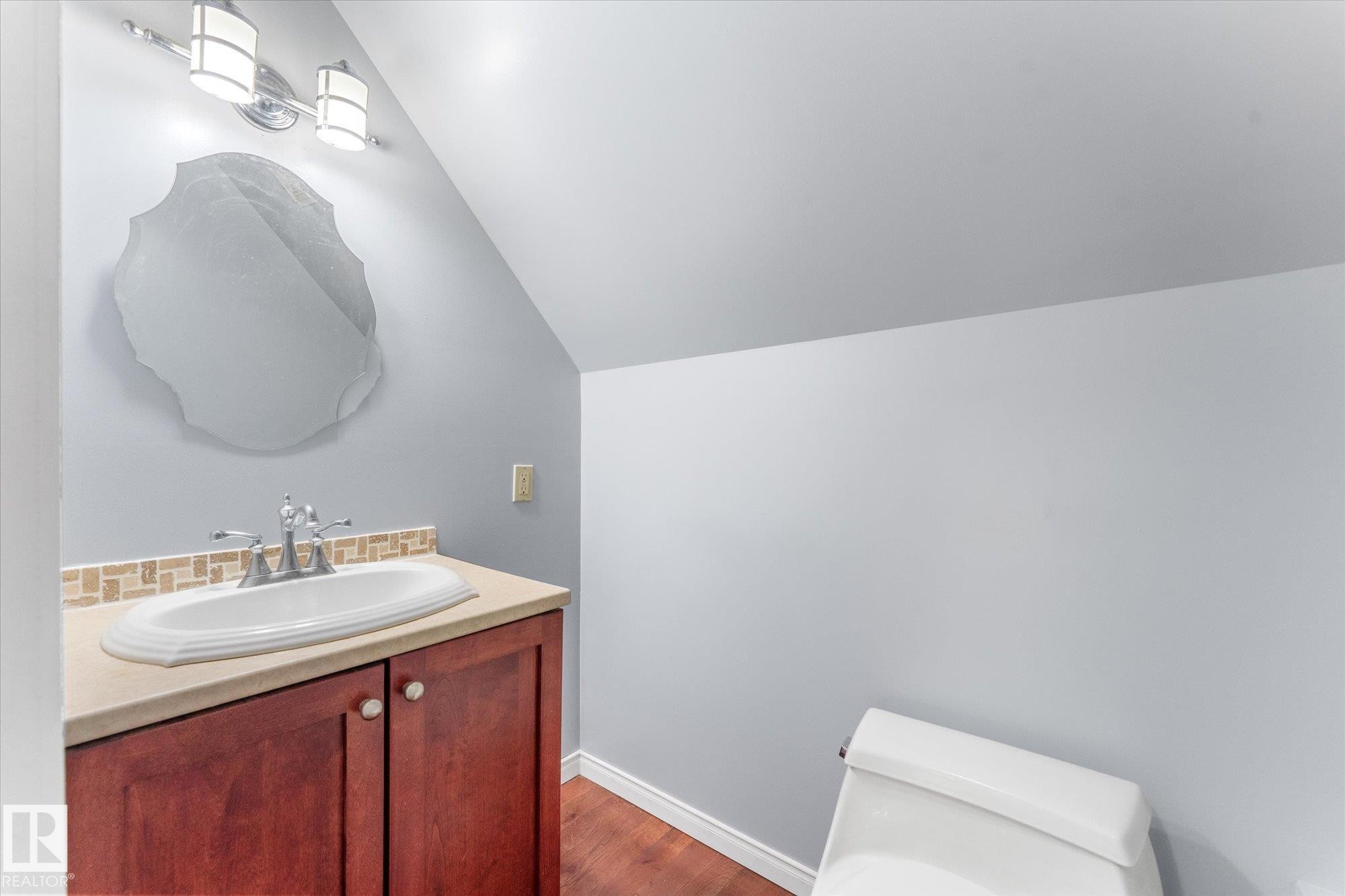 2 piece upper level bath so convenient - 2, 59031 Range Rd 232, Rural Thorhild County, AB - Indoor Photo Showing Bathroom