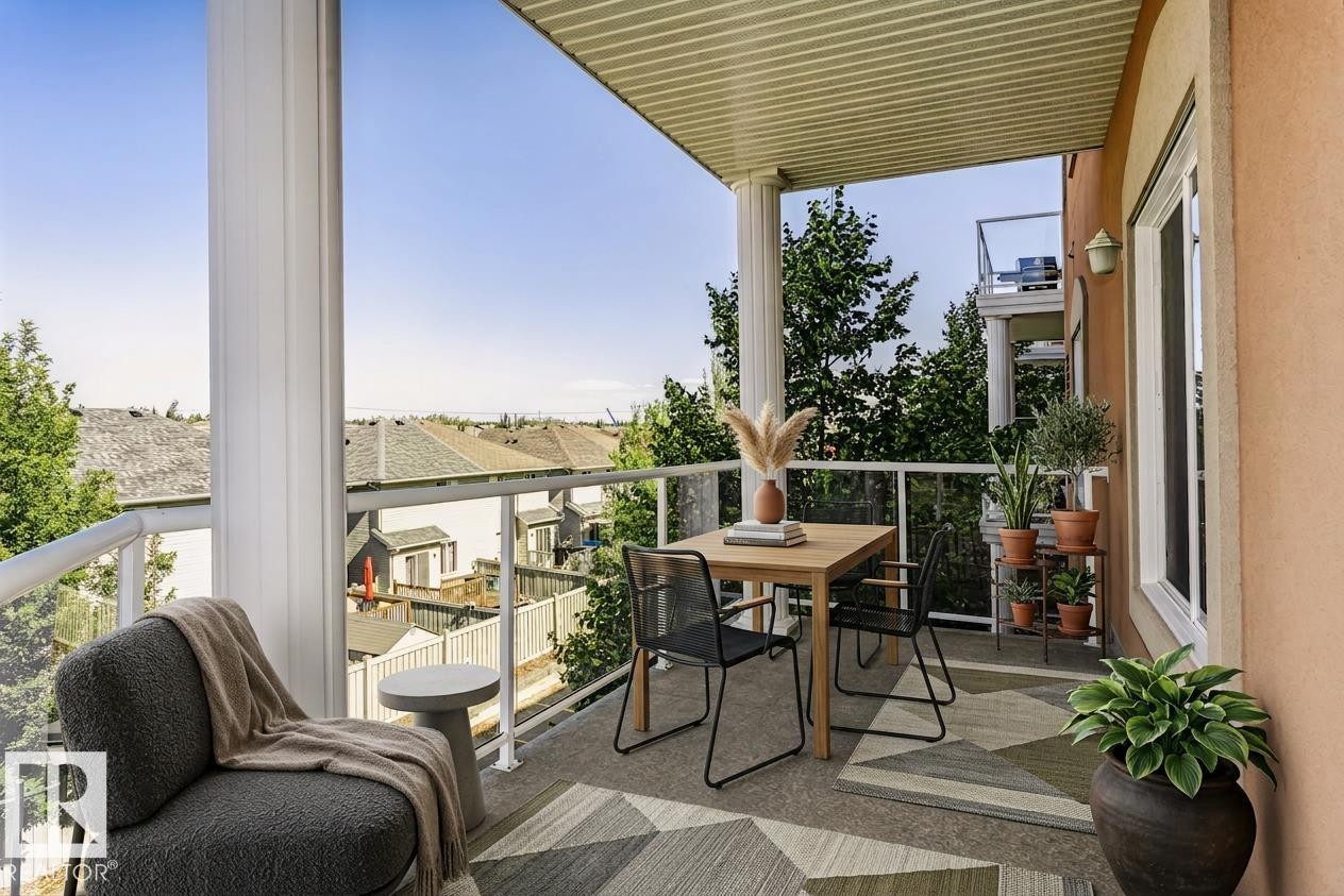 virtually staged - #341 263 Macewan Rd Sw, Edmonton, AB - Outdoor With Deck Patio Veranda With Exterior