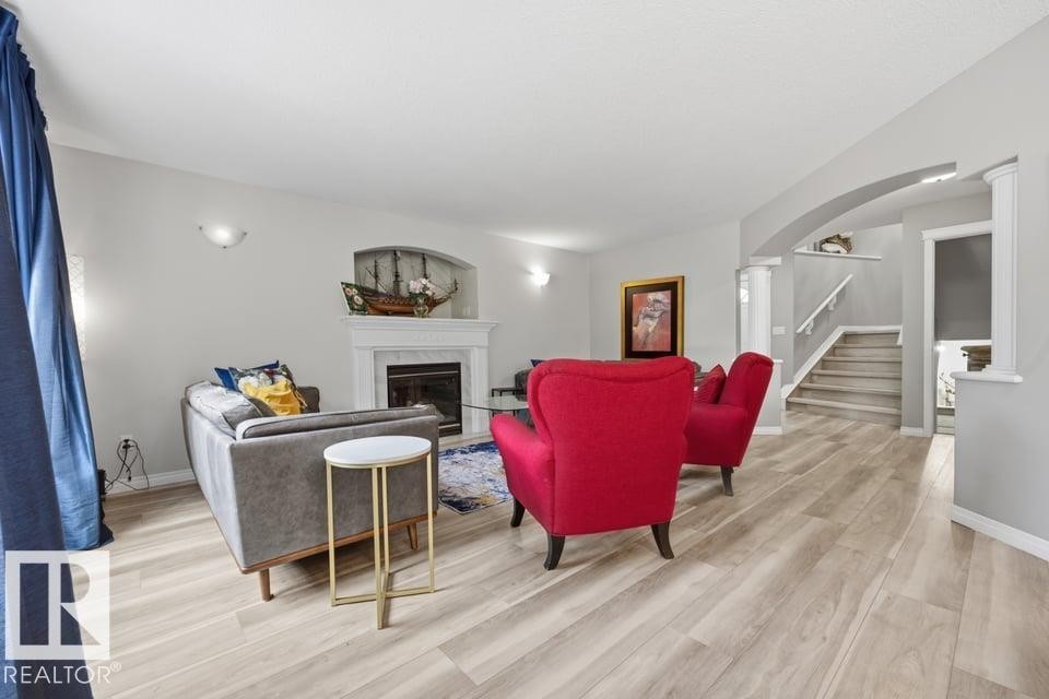 22 Bonin, Beaumont, AB - Indoor With Fireplace