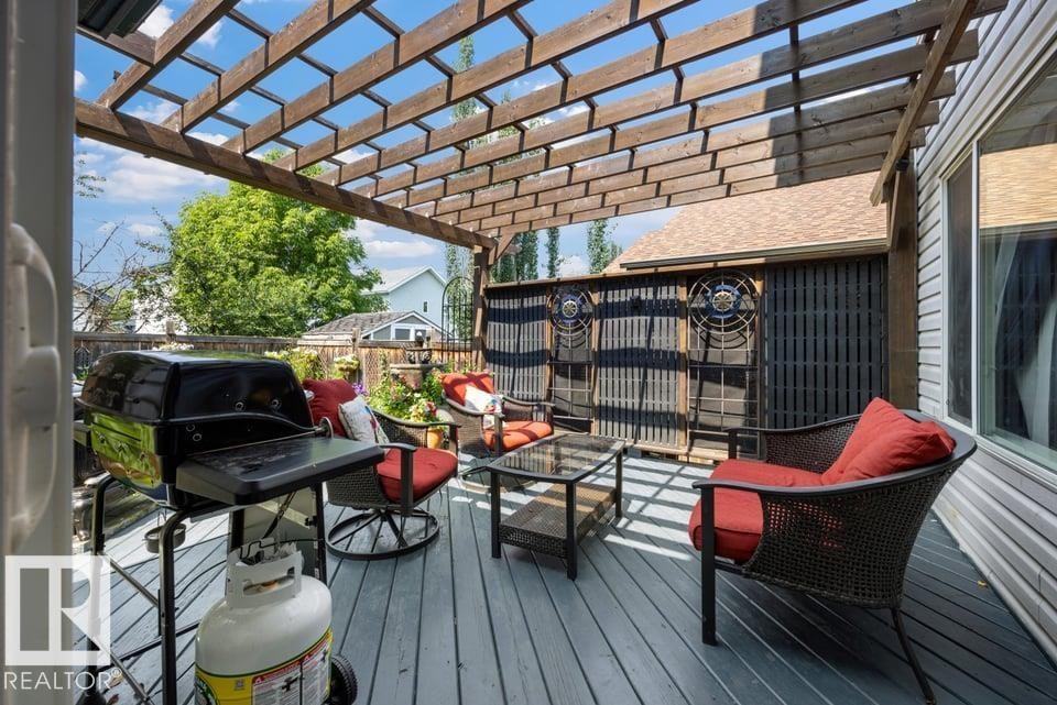 22 Bonin, Beaumont, AB - Outdoor With Deck Patio Veranda With Exterior