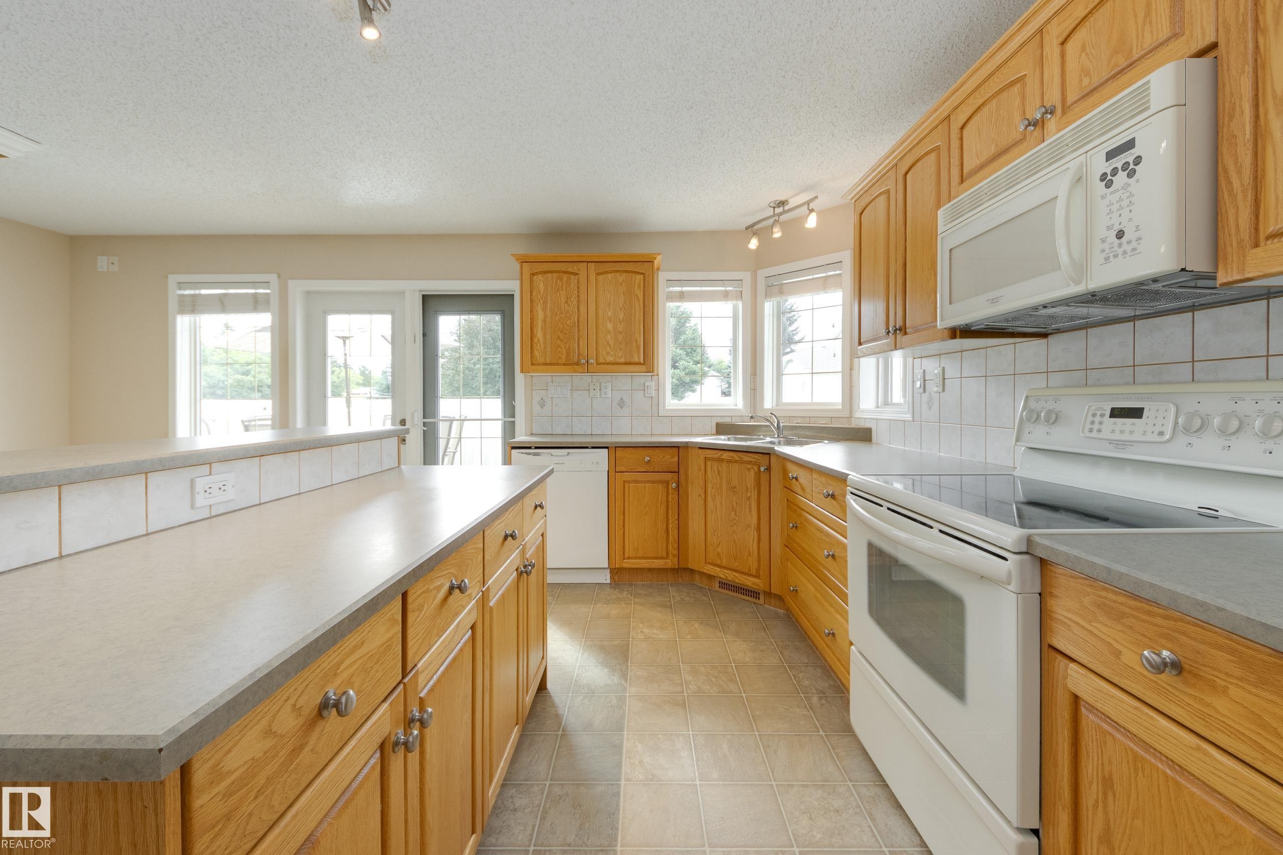 #2 1850 Mill Woods Rd E Nw, Edmonton, AB - Indoor Photo Showing Kitchen With Double Sink