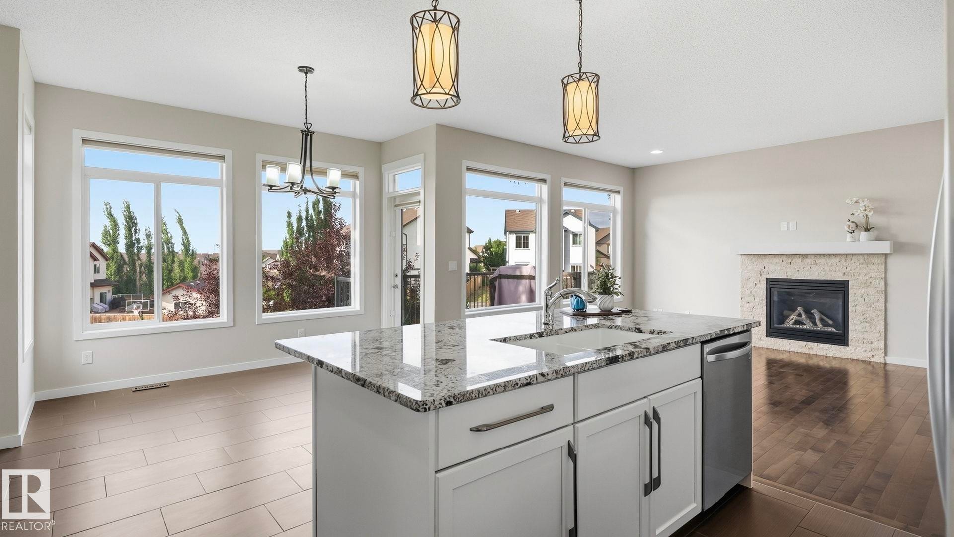 1832 56 Street Sw, Edmonton, AB - Indoor With Fireplace