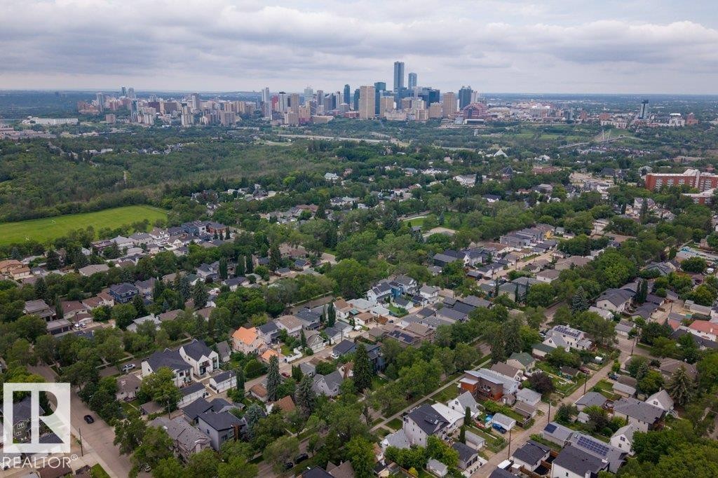 Expansive residential area featuring numerous detached properties and mature tree canopy - 9026 92 Street Nw, Edmonton, AB - Outdoor With View