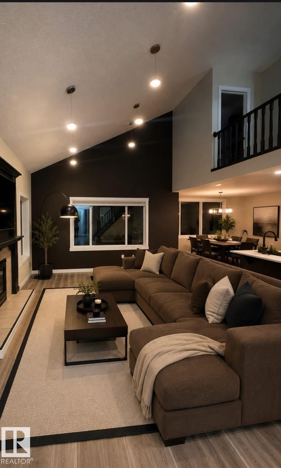 16523 89 Street Nw, Edmonton, AB - Indoor Photo Showing Other Room With Fireplace