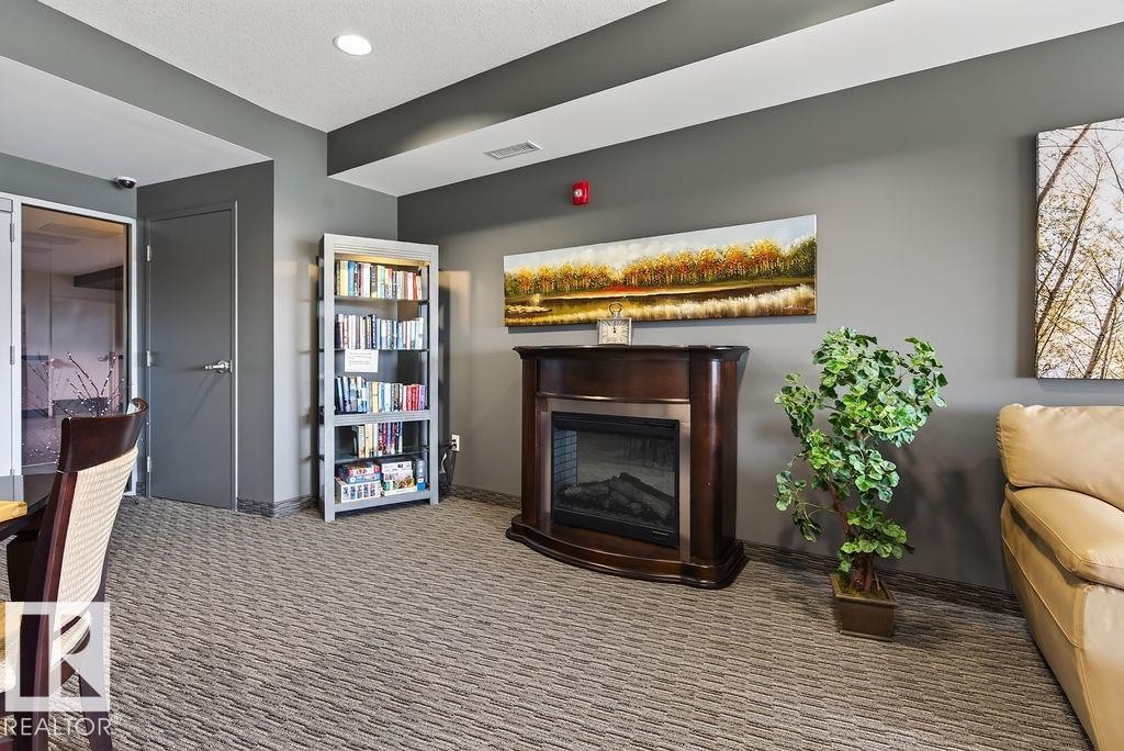 #303 35 Sturgeon Rd, St. Albert, AB - Indoor With Fireplace