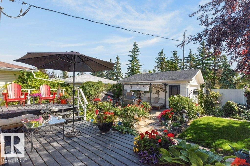 9047 52 Street Nw, Edmonton, AB - Outdoor With Deck Patio Veranda