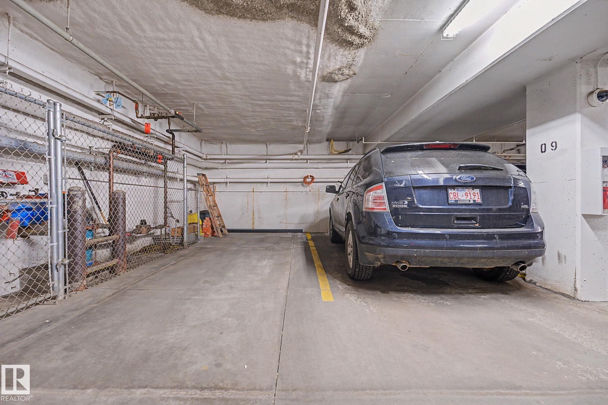 #307 7907 109 St Nw, Edmonton, AB - Indoor Photo Showing Garage