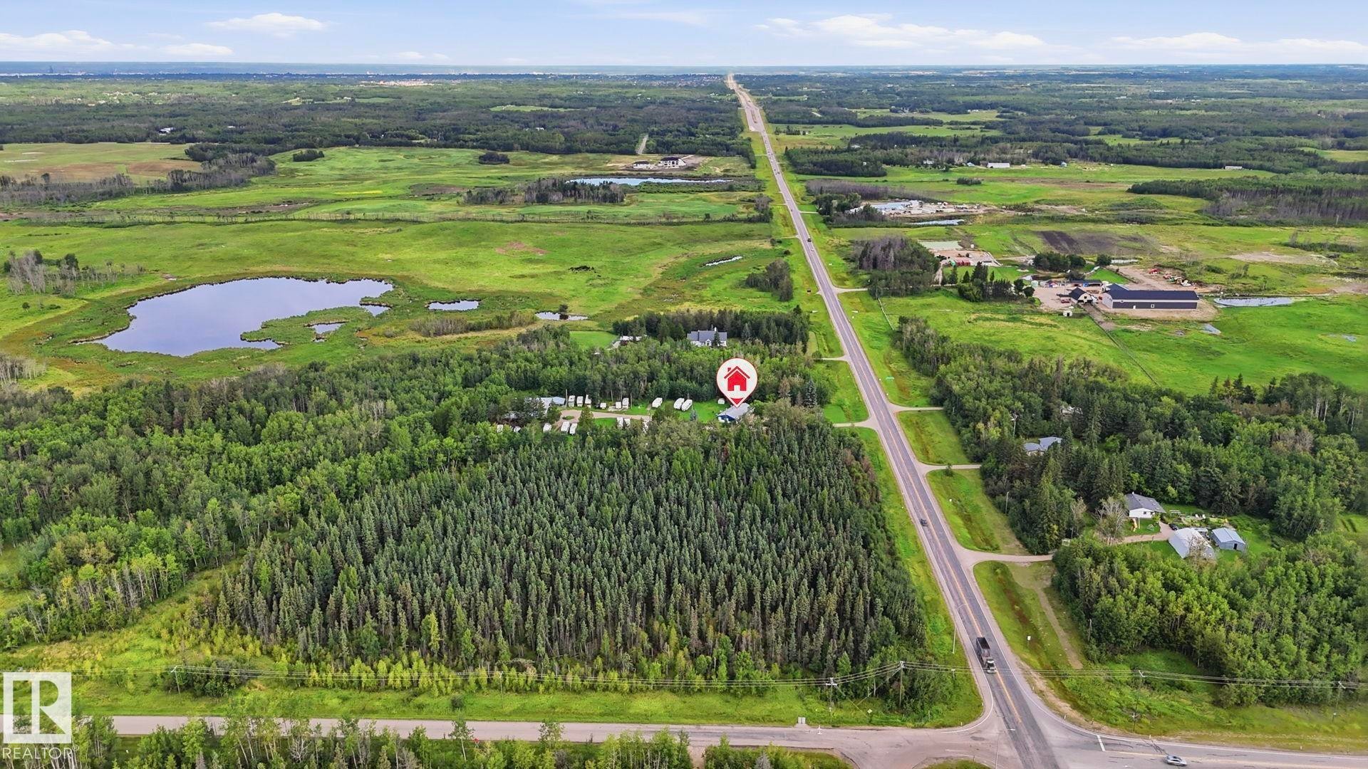 Expansive natural landscape with a prominent body of water - 52012 Hwy 21, Rural Strathcona County, AB - Outdoor With View