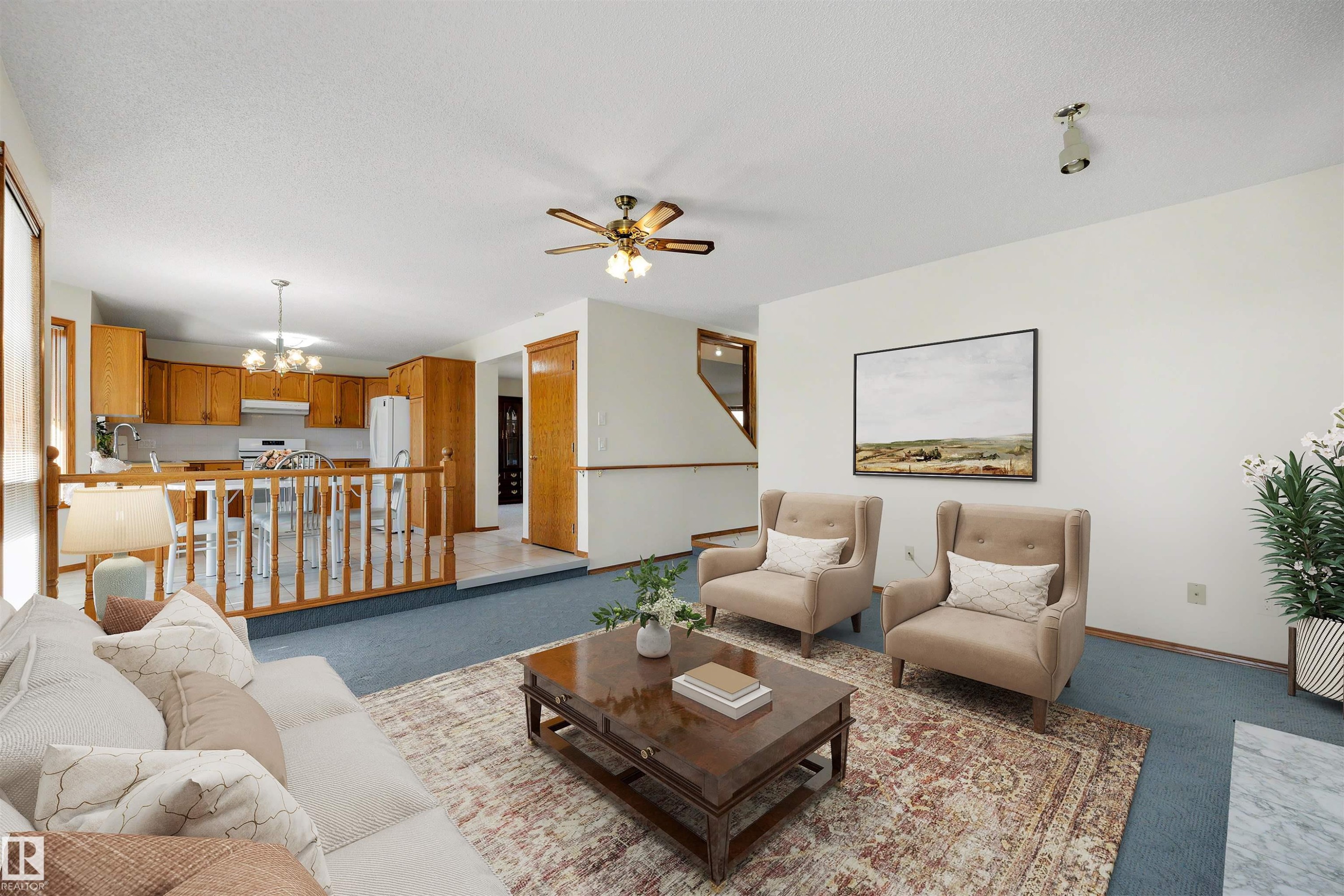 15304 74 Street Nw, Edmonton, AB - Indoor Photo Showing Living Room