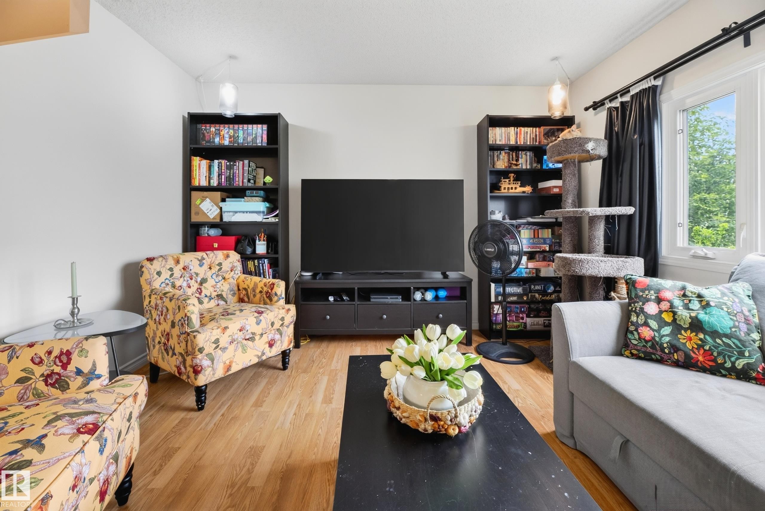 423 Kirkpatrick Crescent Nw, Edmonton, AB - Indoor Photo Showing Living Room
