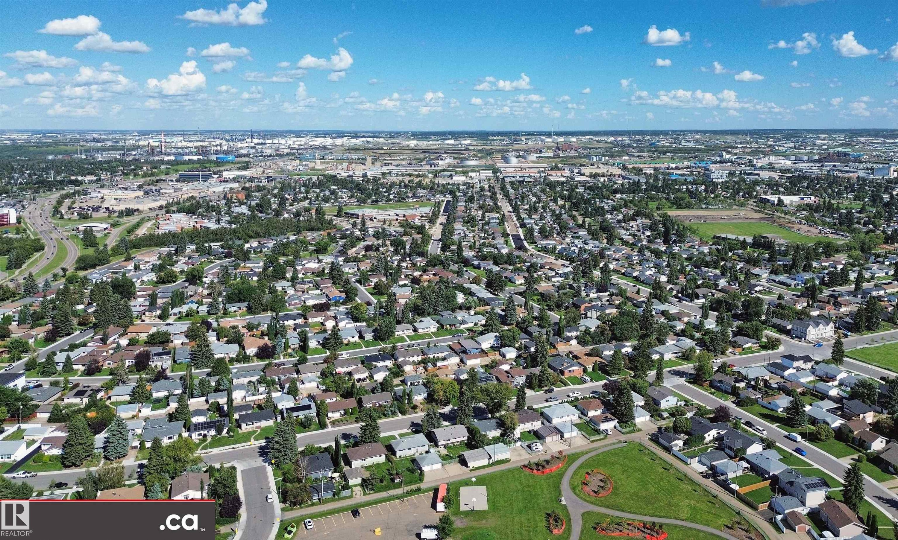 Established residential area with tree-lined streets and varied architectural styles - 9531 74 Street Nw, Edmonton, AB - Outdoor With View