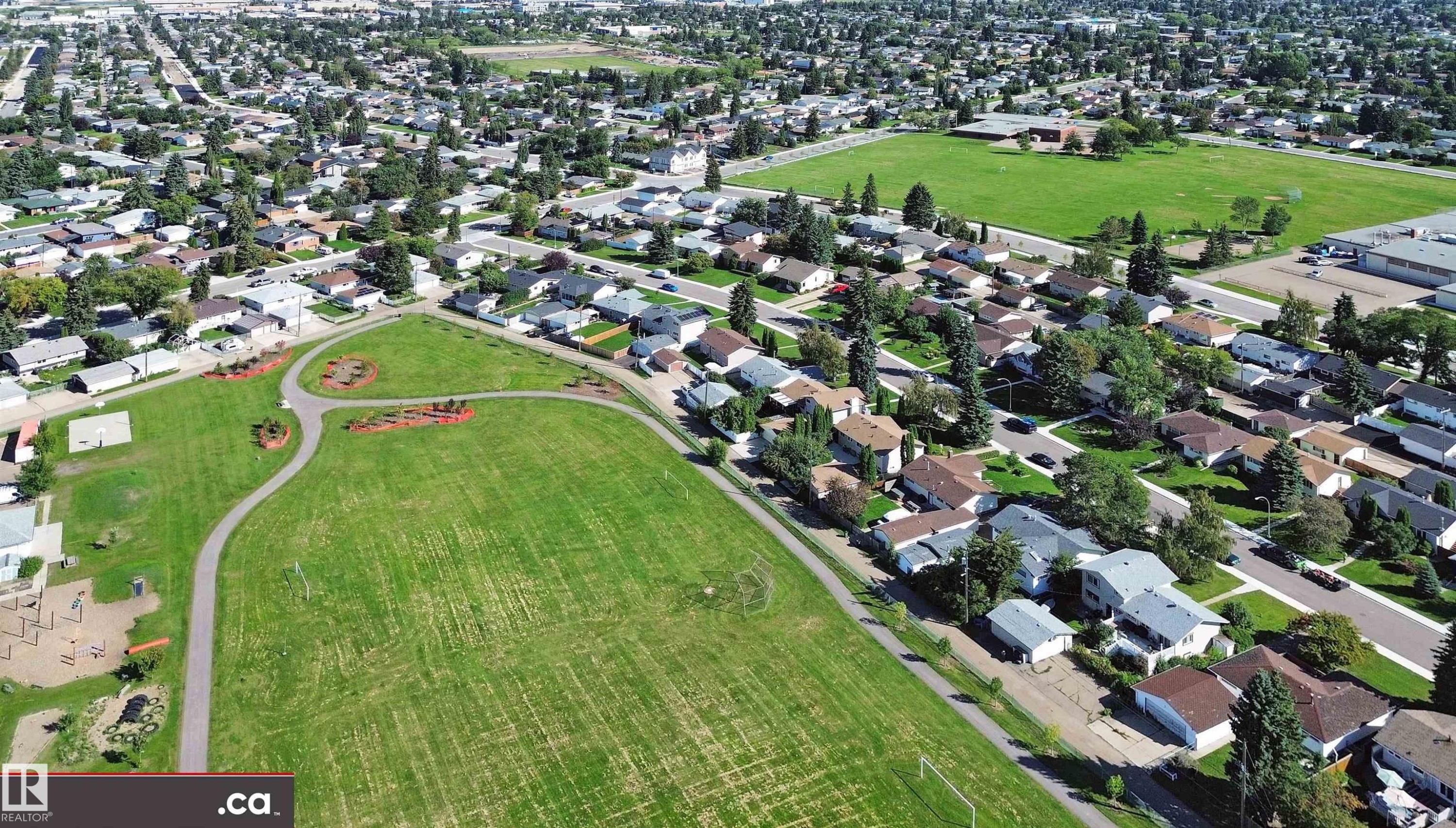 Expansive green spaces and walking paths - 9531 74 Street Nw, Edmonton, AB - Outdoor With View