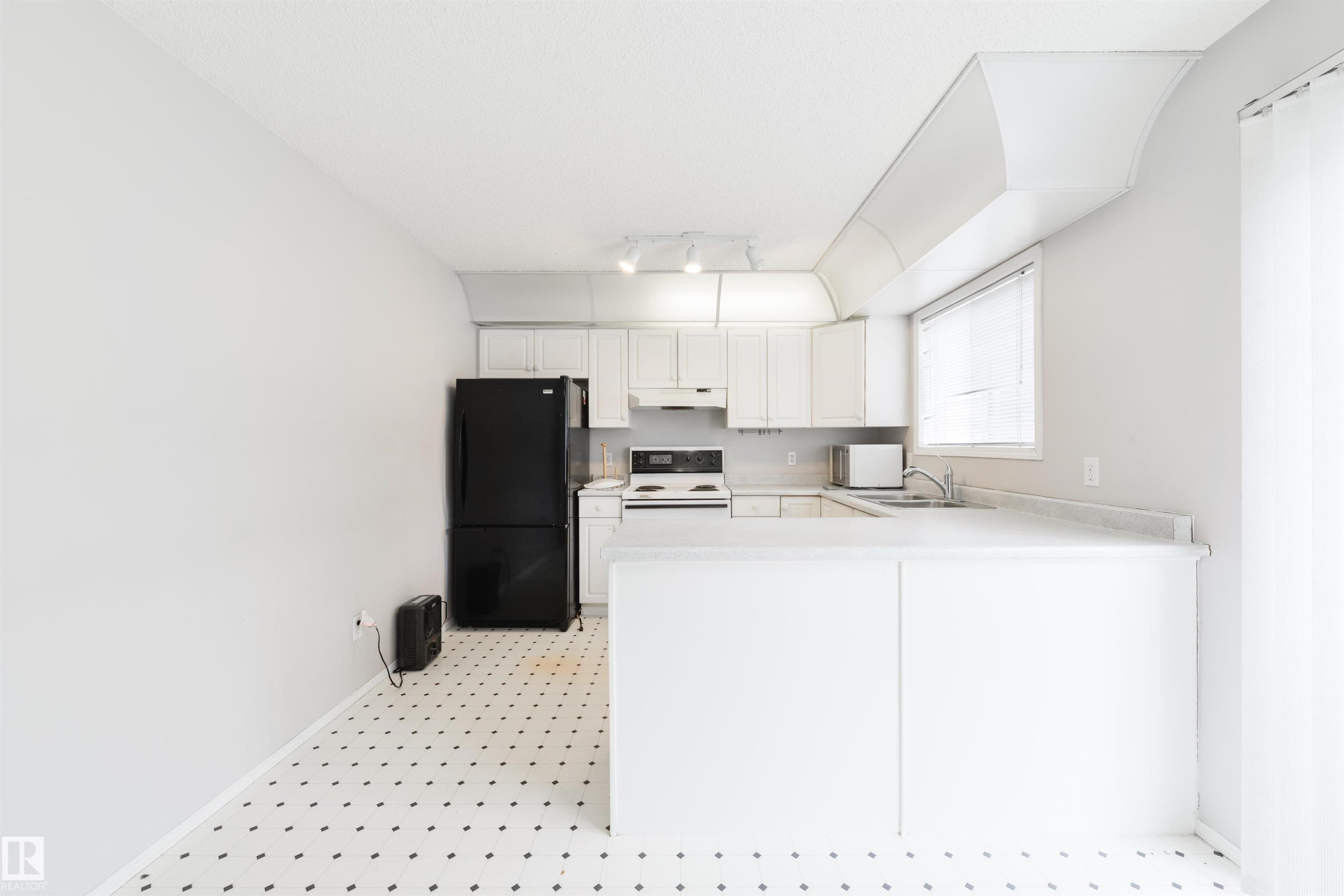 #123 1670 Jamha Rd Nw, Edmonton, AB - Indoor Photo Showing Kitchen With Double Sink