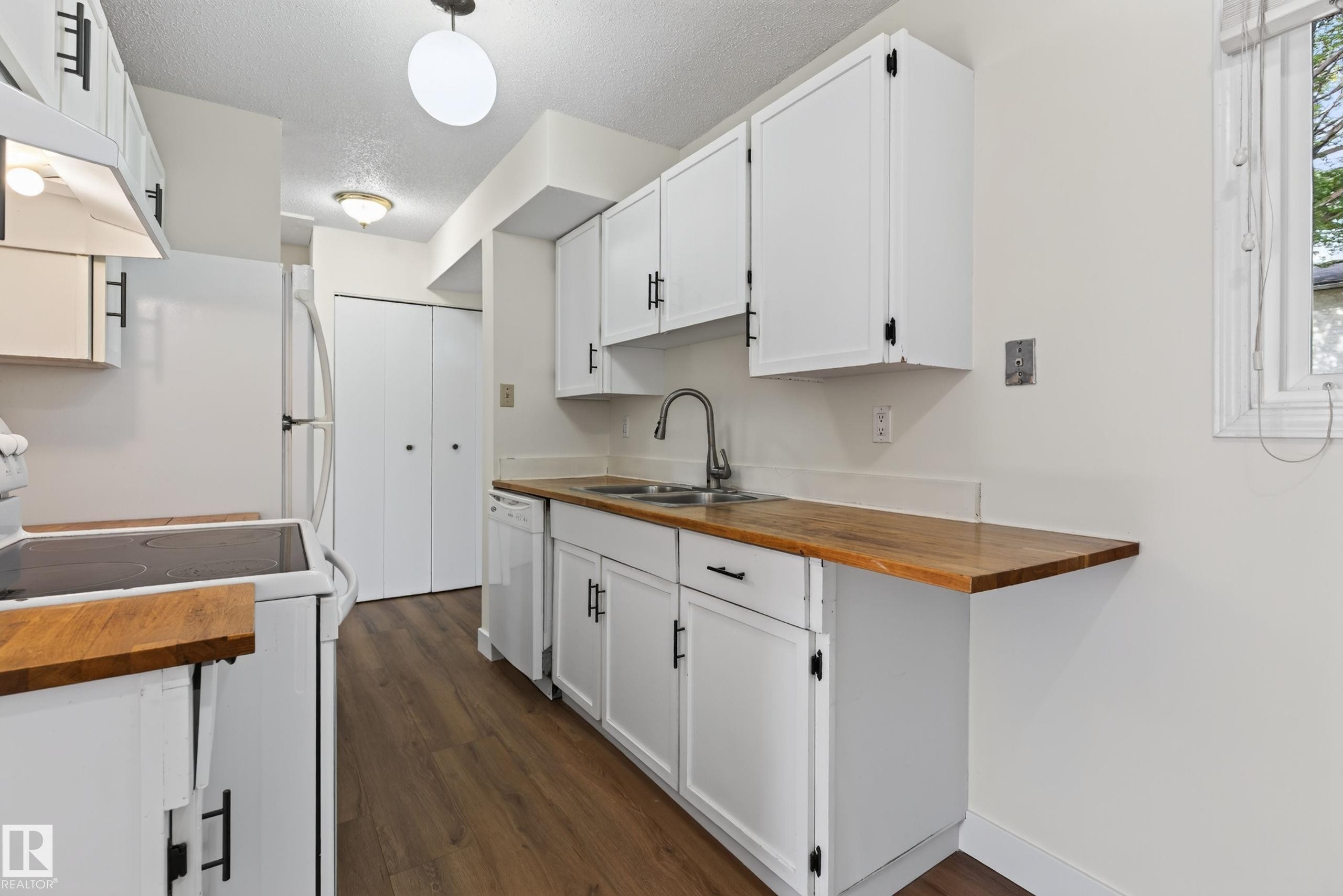 18478 62B Avenue Nw, Edmonton, AB - Indoor Photo Showing Kitchen With Double Sink