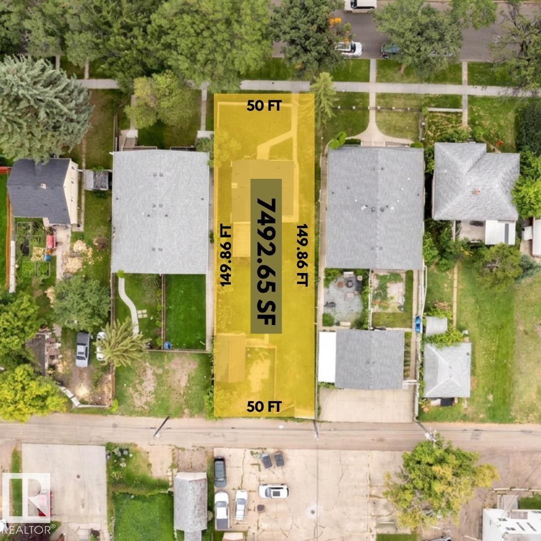 7492.65 square foot lot with 50-foot frontage and 149.86-foot depth - 12116 81 Street Nw, Edmonton, AB