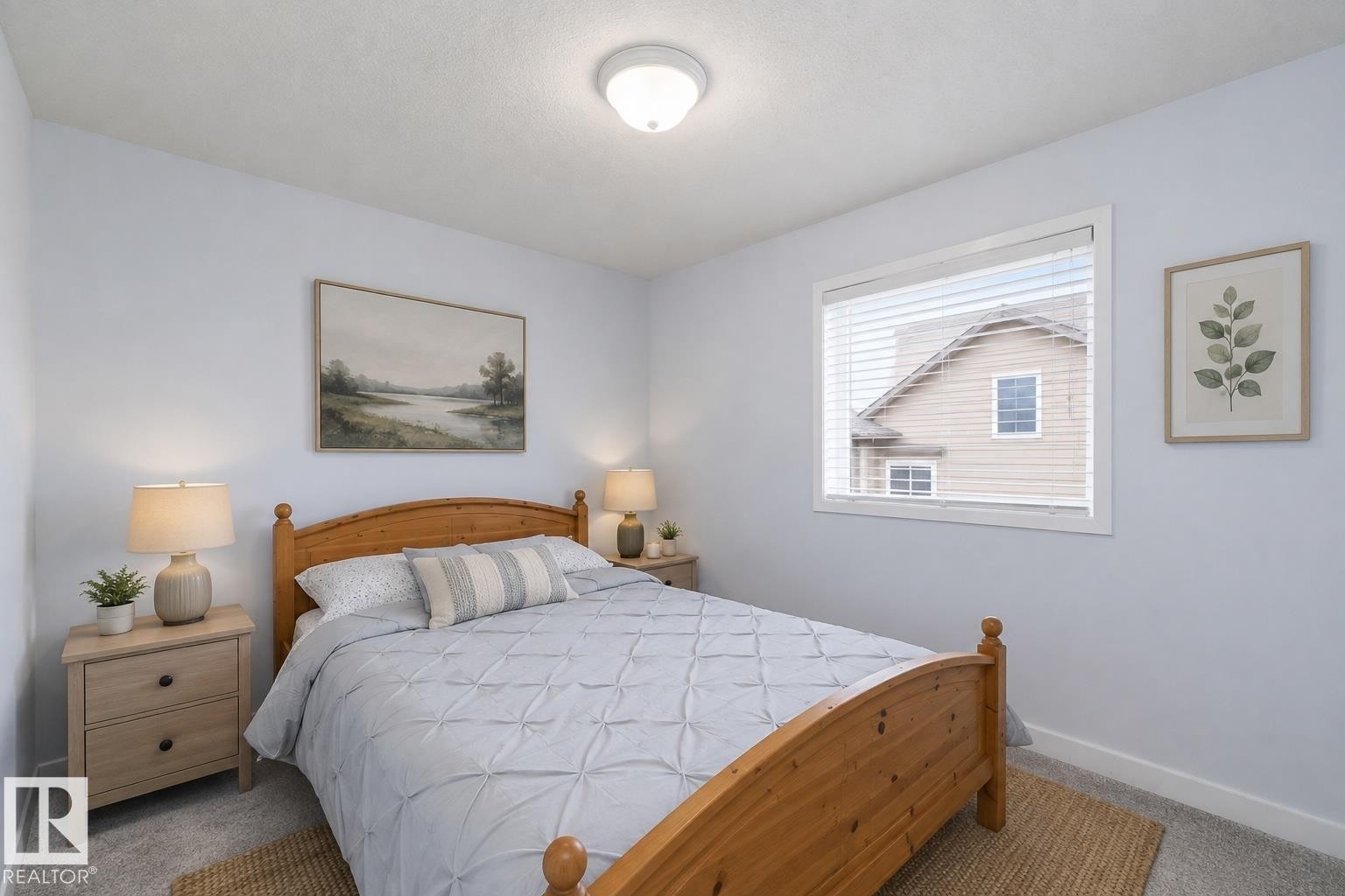 Wall-to-wall carpeting with a light-toned finish - #37 3811 85 St Nw, Edmonton, AB