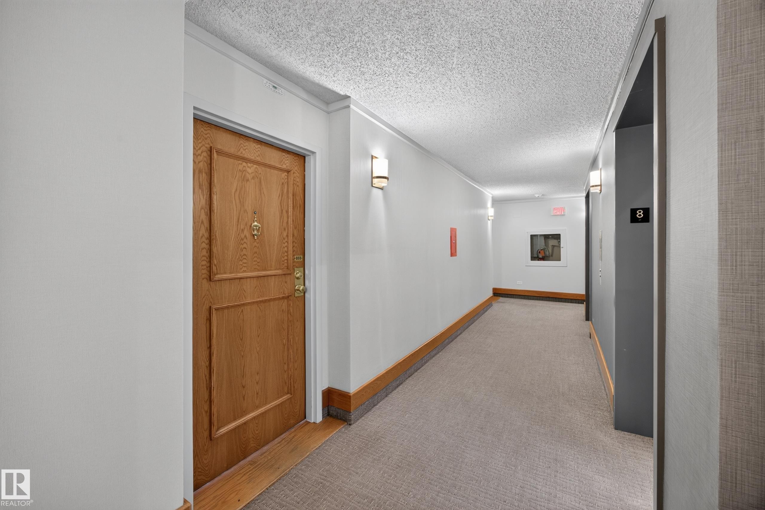 Front Door of the Condo Unit. - #803 10011 123 St Nw, Edmonton, AB
