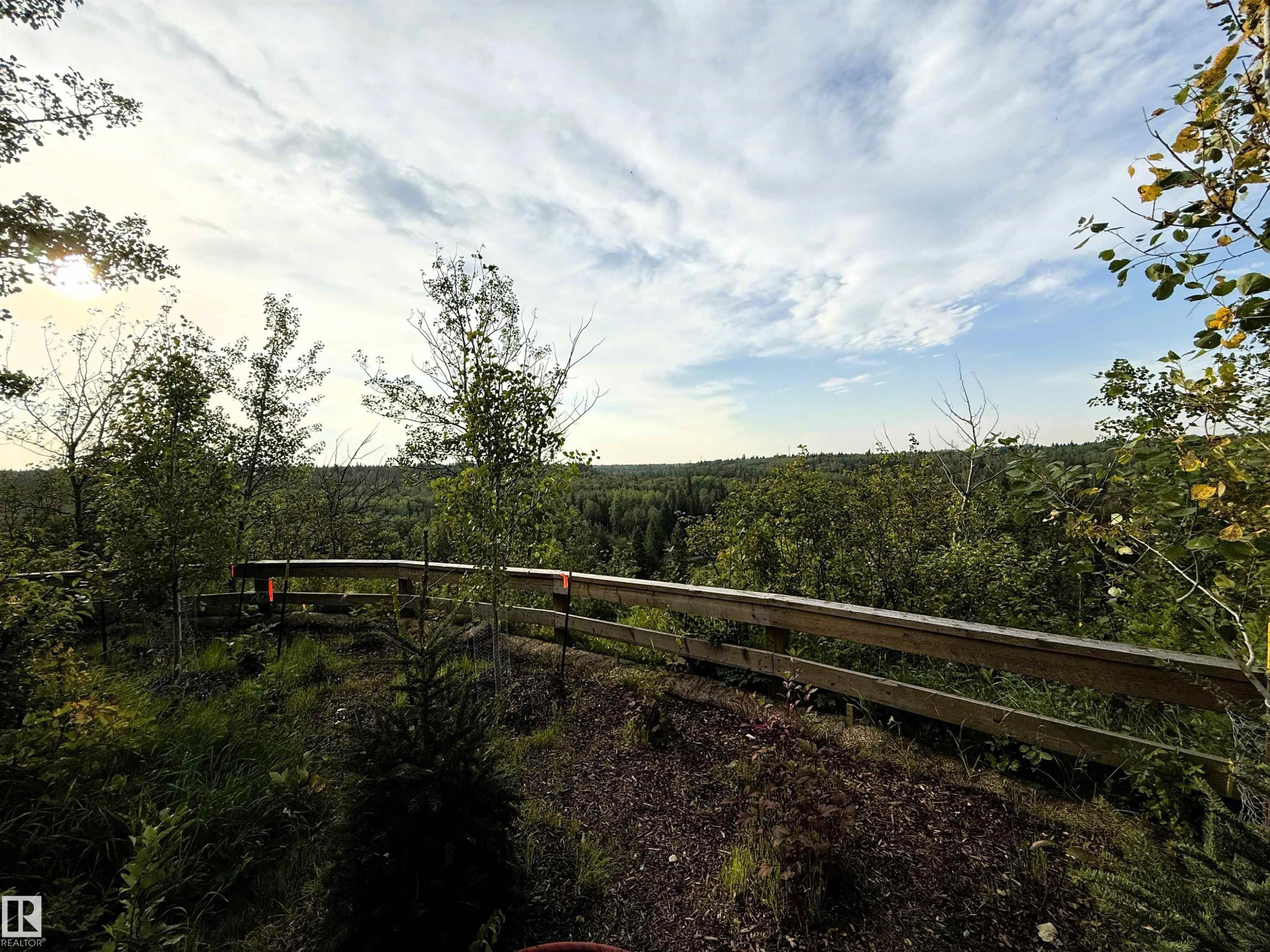 Expansive treeline, natural landscape, and a wood fence - #71 330 Bulyea Rd Nw, Edmonton, AB