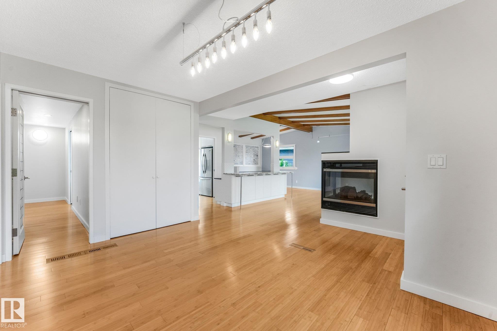 4812 Malmo Road Nw, Edmonton, AB - Indoor With Fireplace