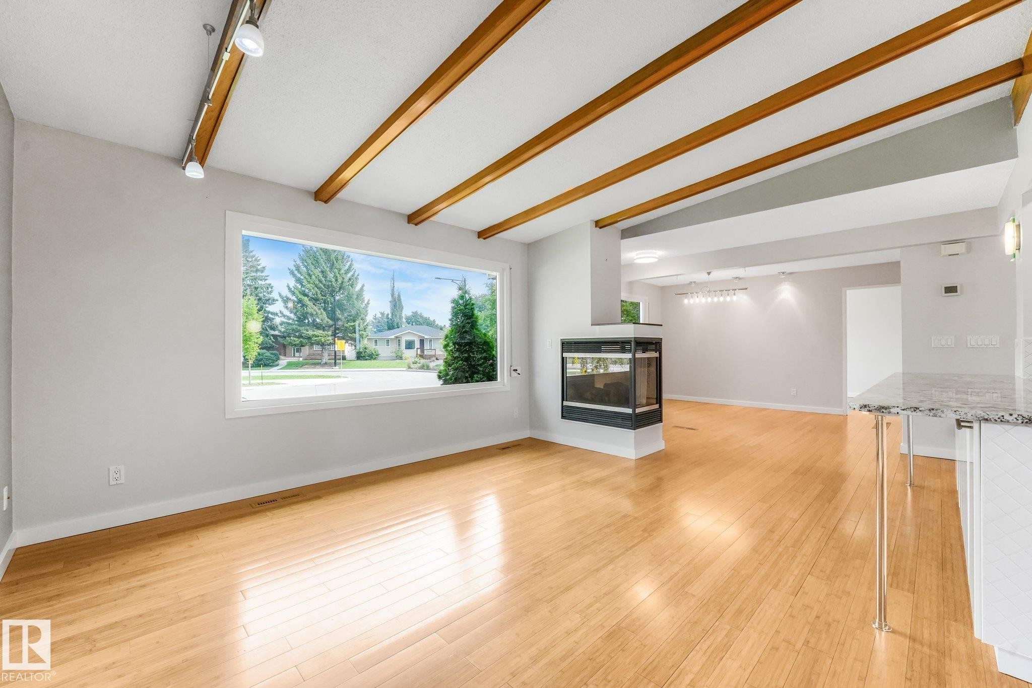4812 Malmo Road Nw, Edmonton, AB - Indoor With Fireplace
