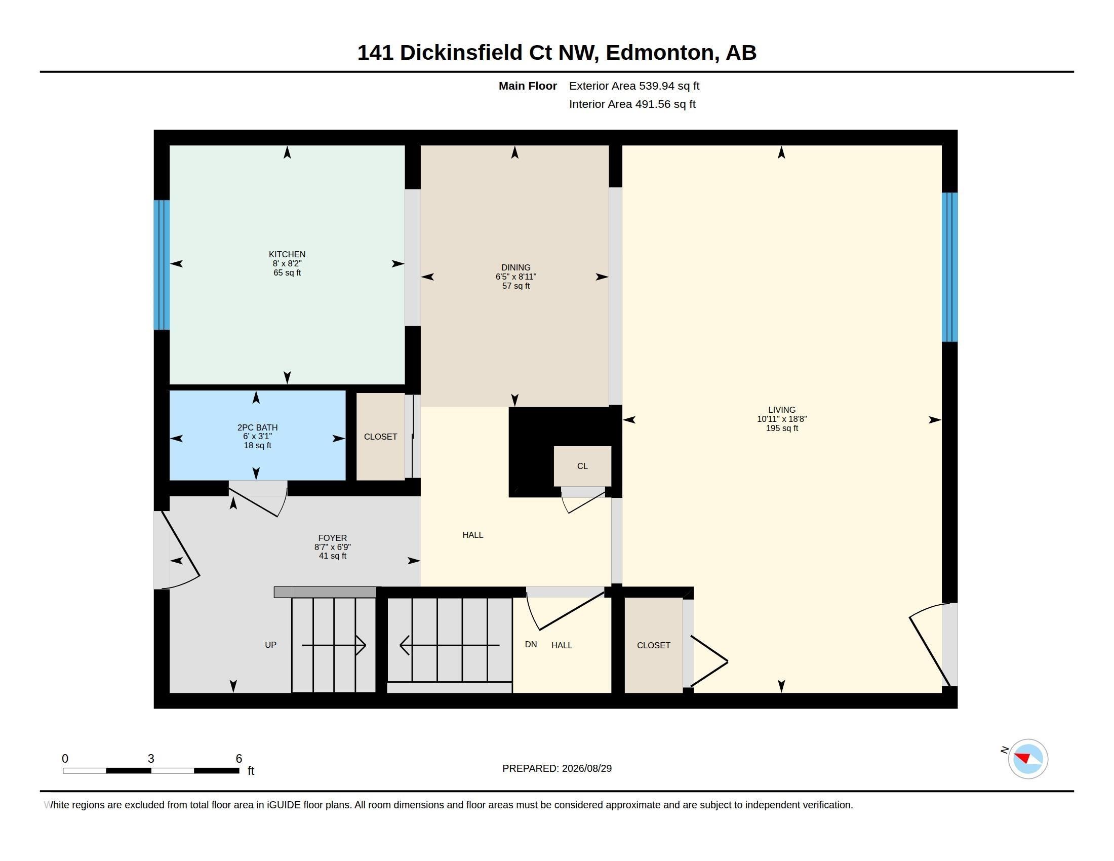 Floor plan - 141 Dickinsfield Court Nw, Edmonton, AB