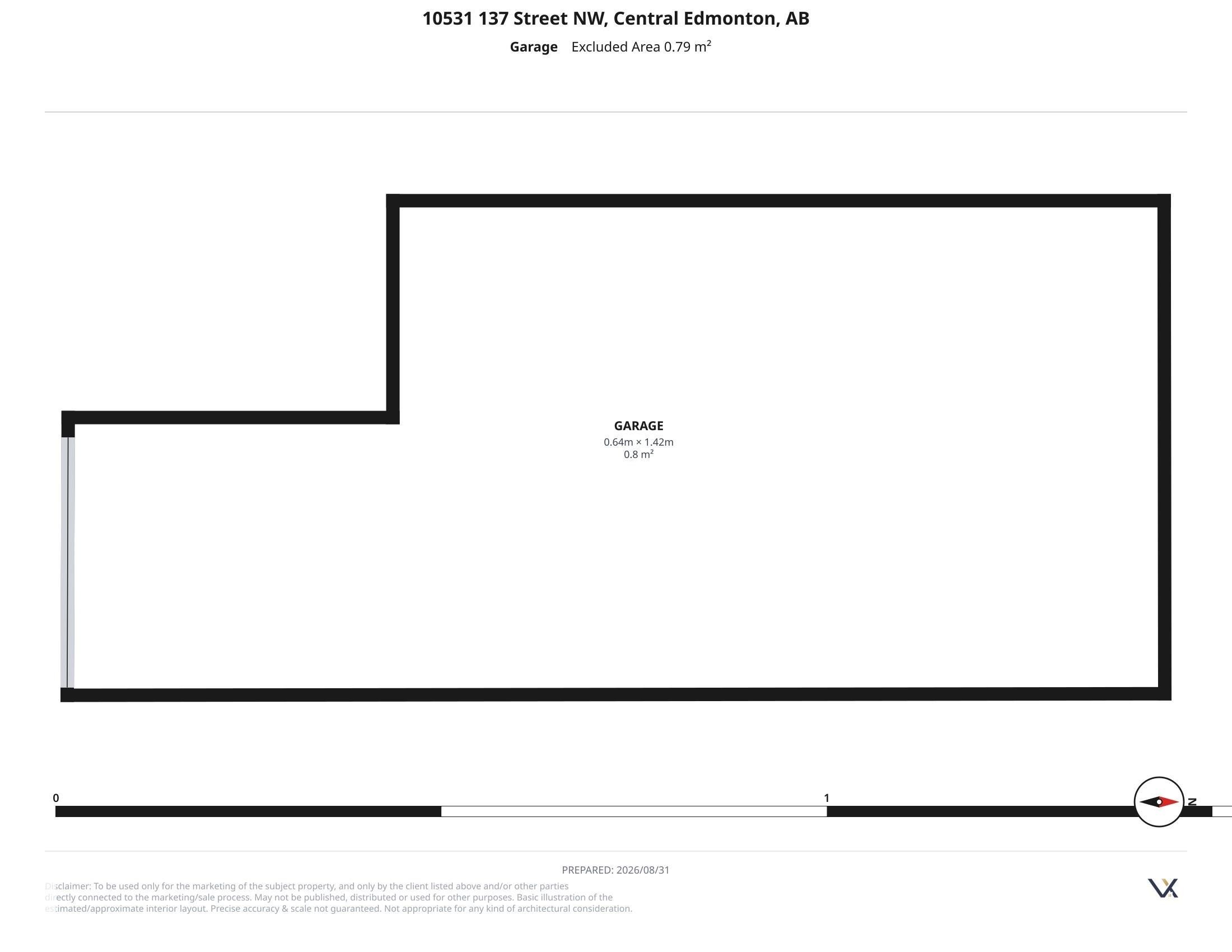 Garage Floor plan - 10531 137 Street Nw, Edmonton, AB