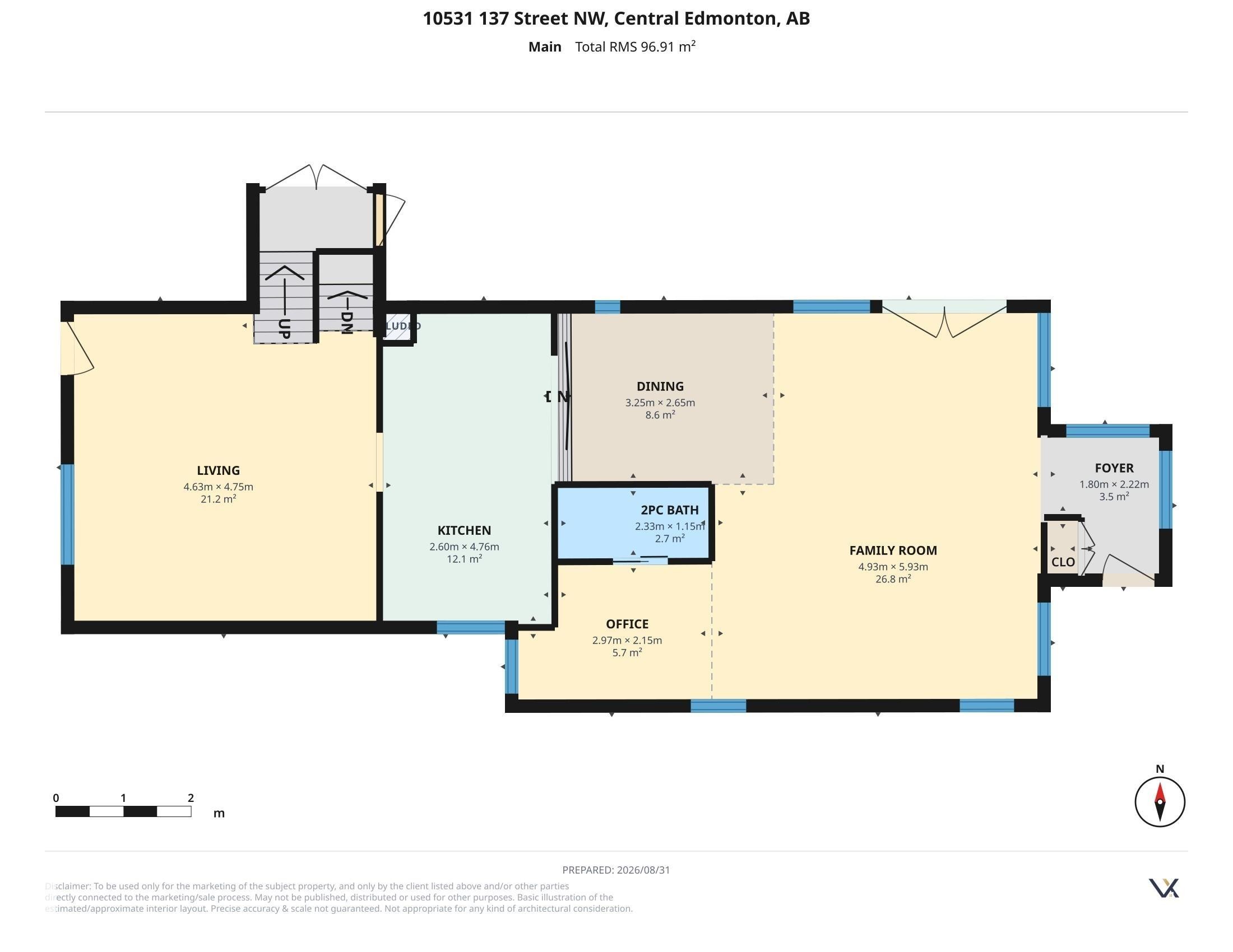 Main Floor plan - 10531 137 Street Nw, Edmonton, AB