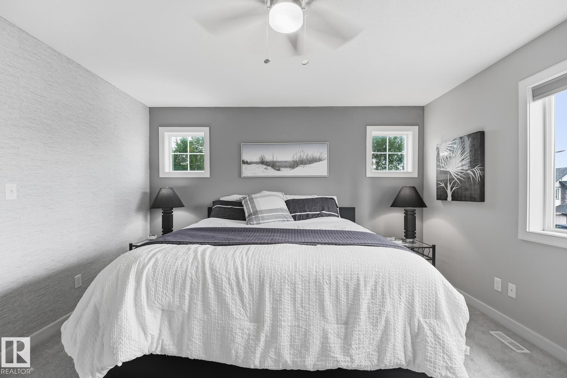 Recessed lighting, ceiling fan, and multiple windows - 20007 131 Avenue Nw, Edmonton, AB