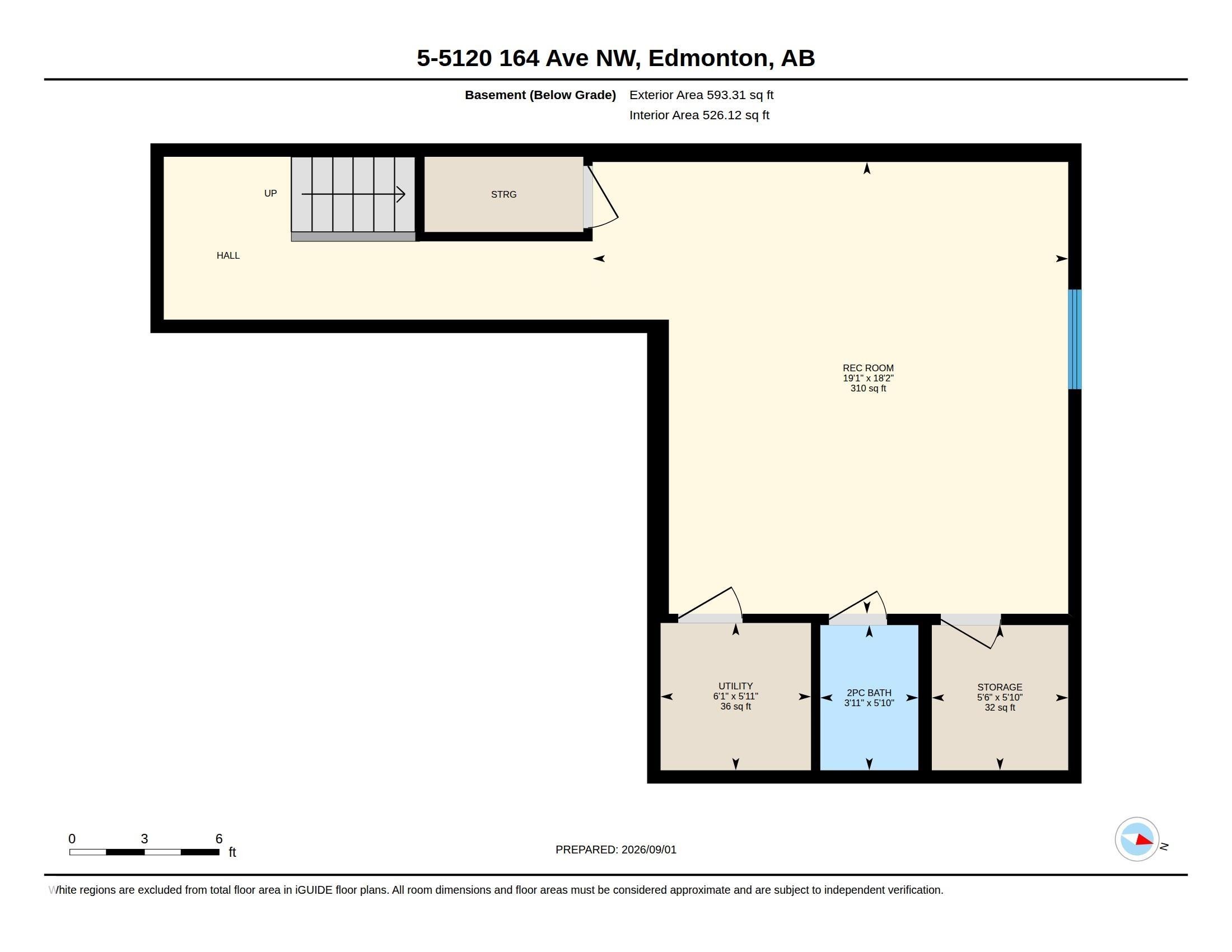Floor plan - #5 5120 164 Av Nw, Edmonton, AB