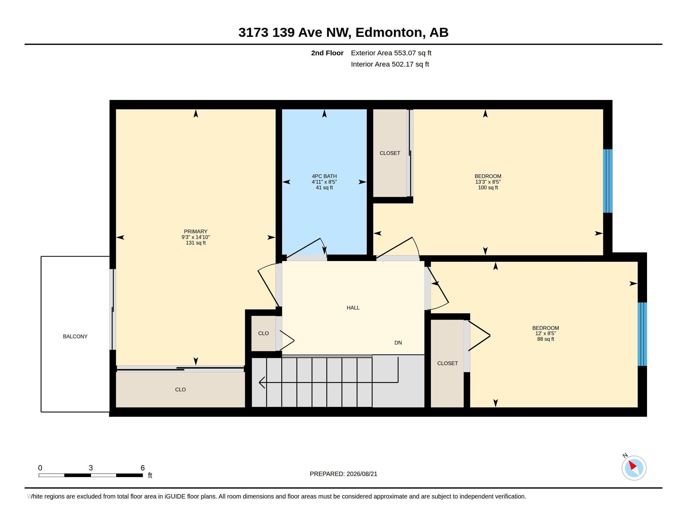 Floor plan - 3173 139 Avenue Nw, Edmonton, AB