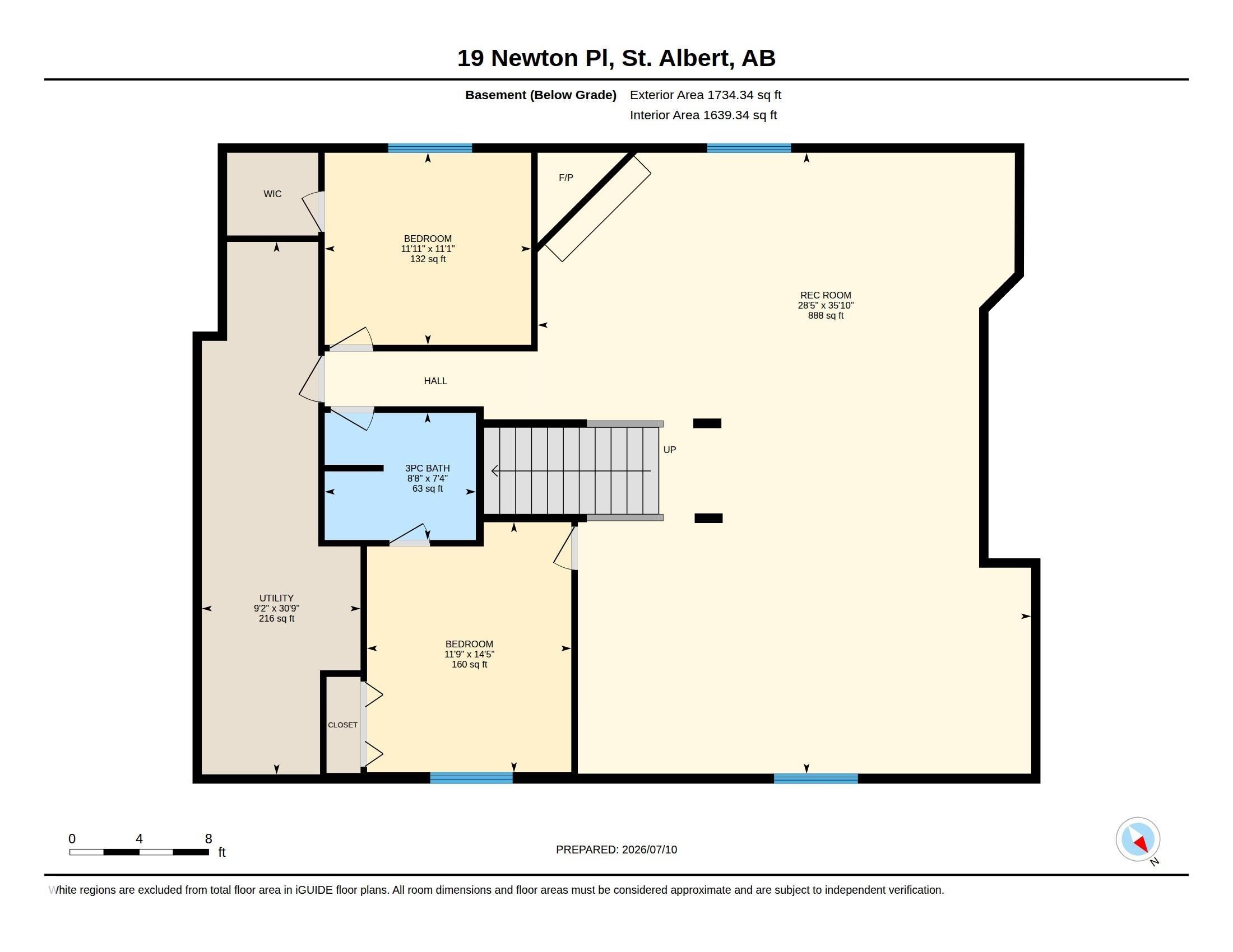 Floor plan - 19 Newton Place, St. Albert, AB