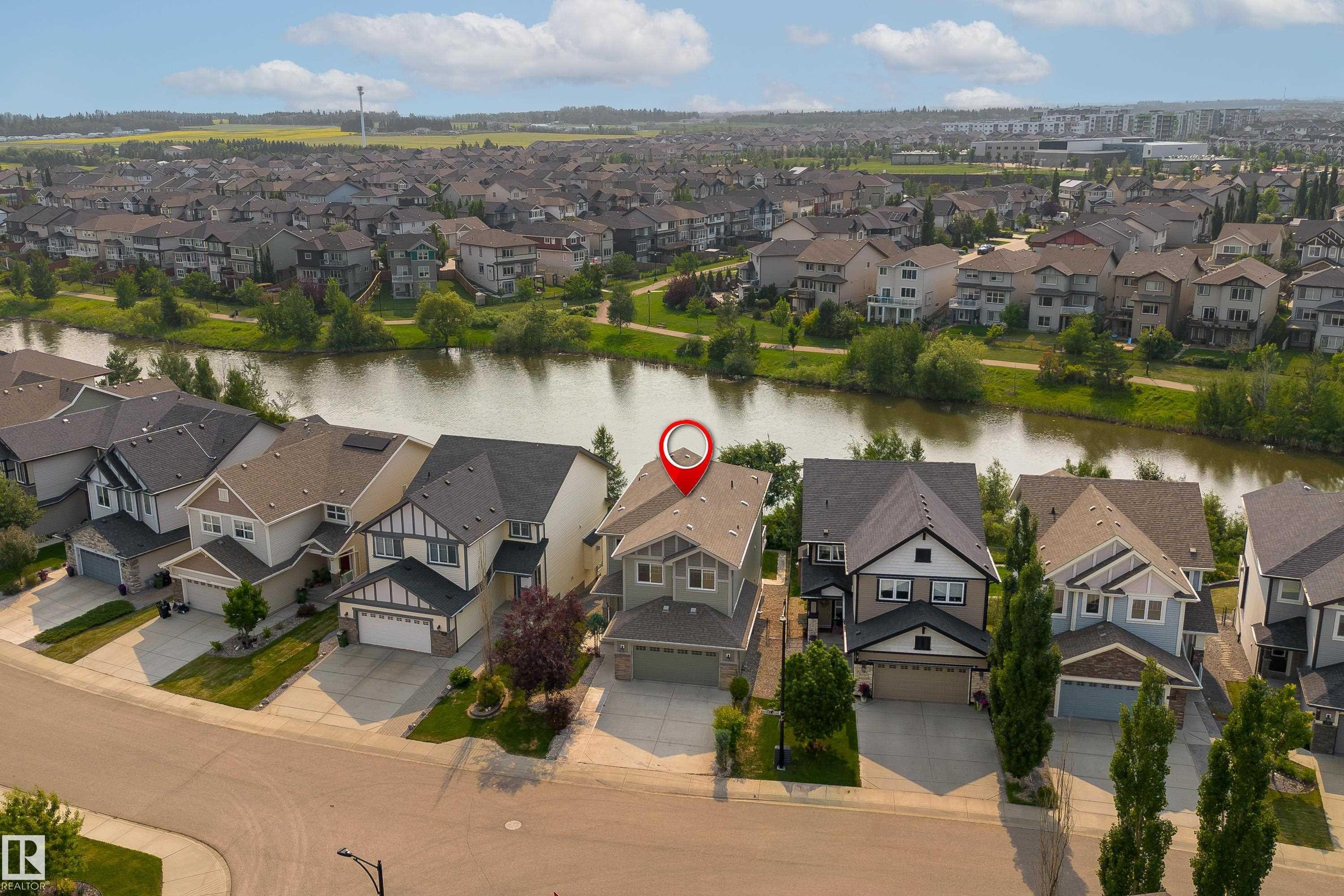 3301 Abbott Crescent Sw, Edmonton, AB - Outdoor With Body Of Water With Facade With View