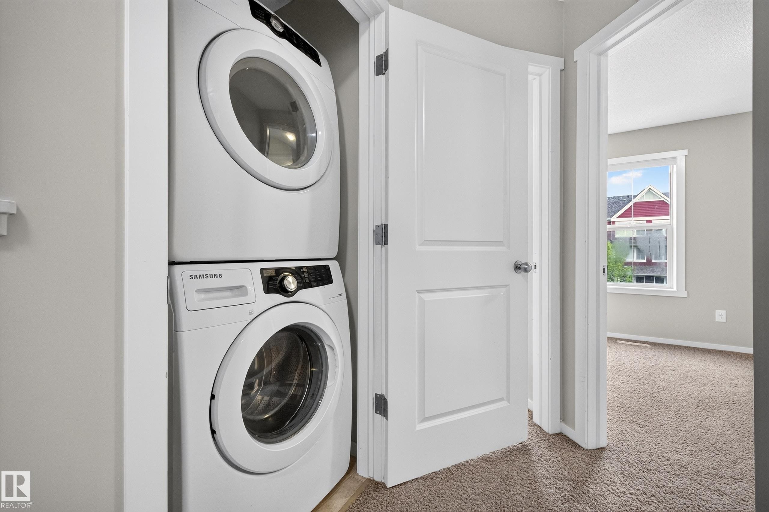 Stacked washer and dryer units - #72 603 Watt Bv Sw Sw, Edmonton, AB