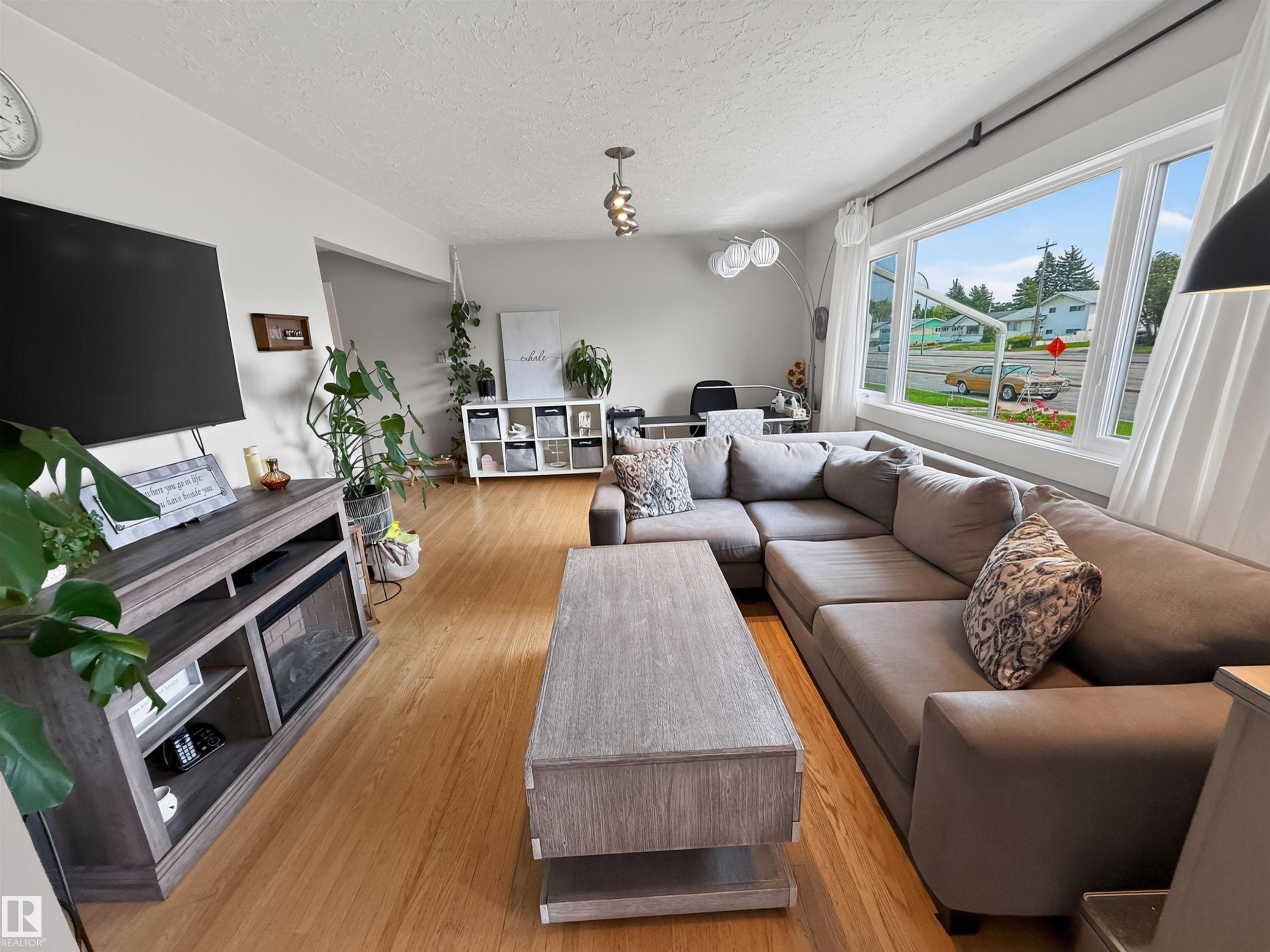 16046 95 Avenue Nw, Edmonton, AB - Indoor Photo Showing Living Room