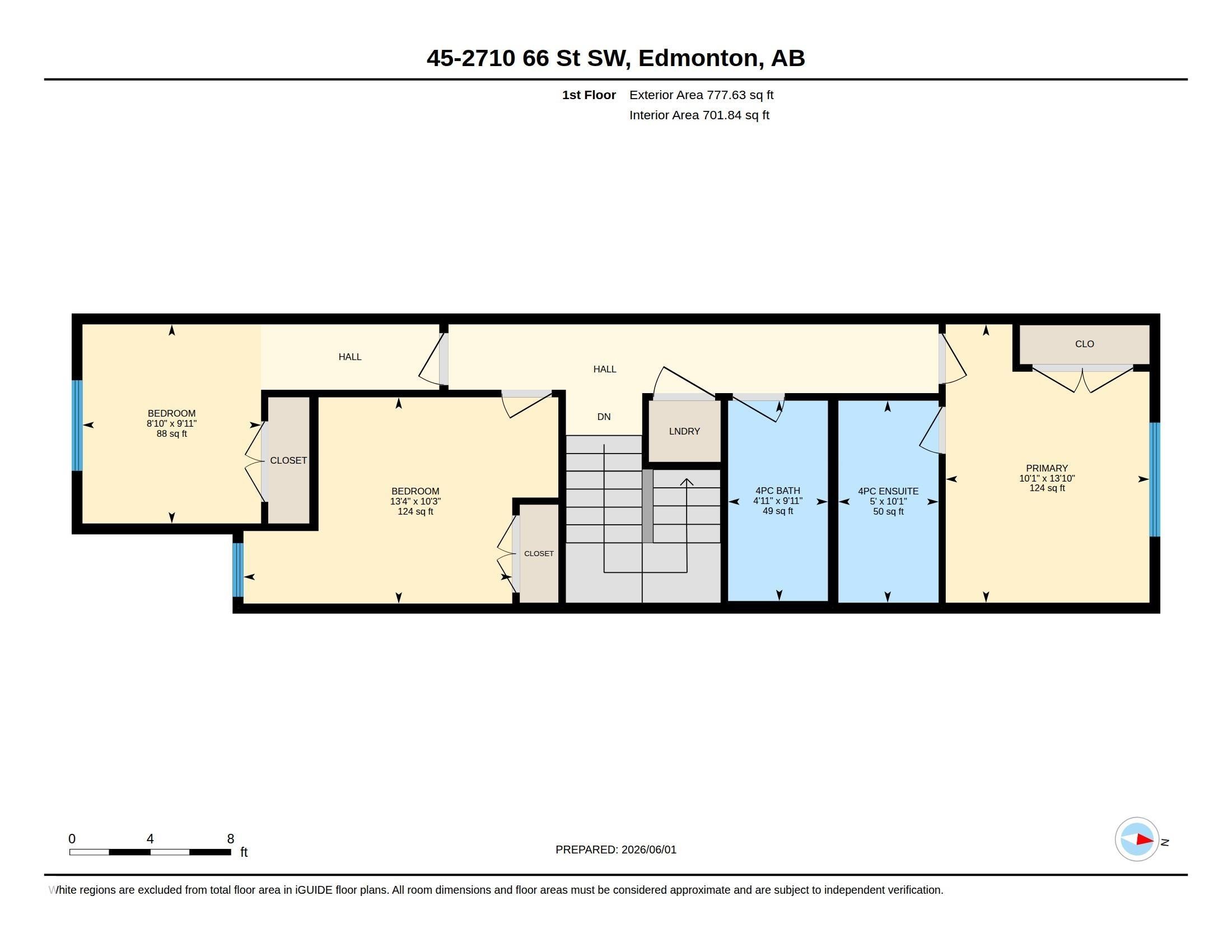 Floor plan - #45 2710 66 St Sw, Edmonton, AB