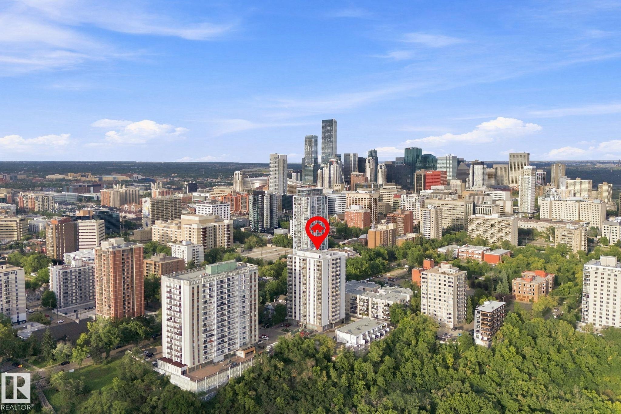 Urban high-rise building with a prominent central location - #1507 9835 113 St Nw, Edmonton, AB
